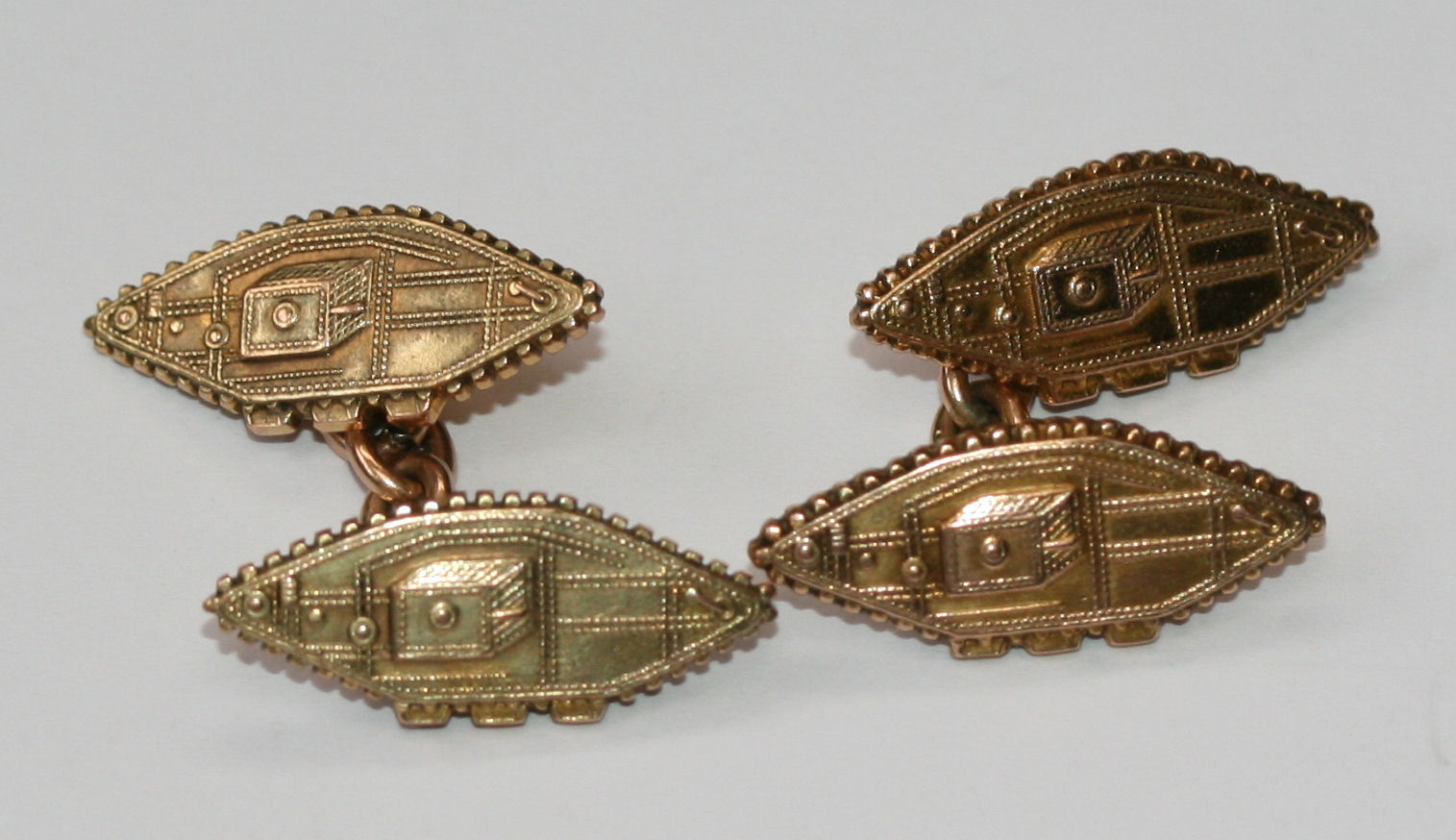 A pair of WWI Tank Regiment cufflinks