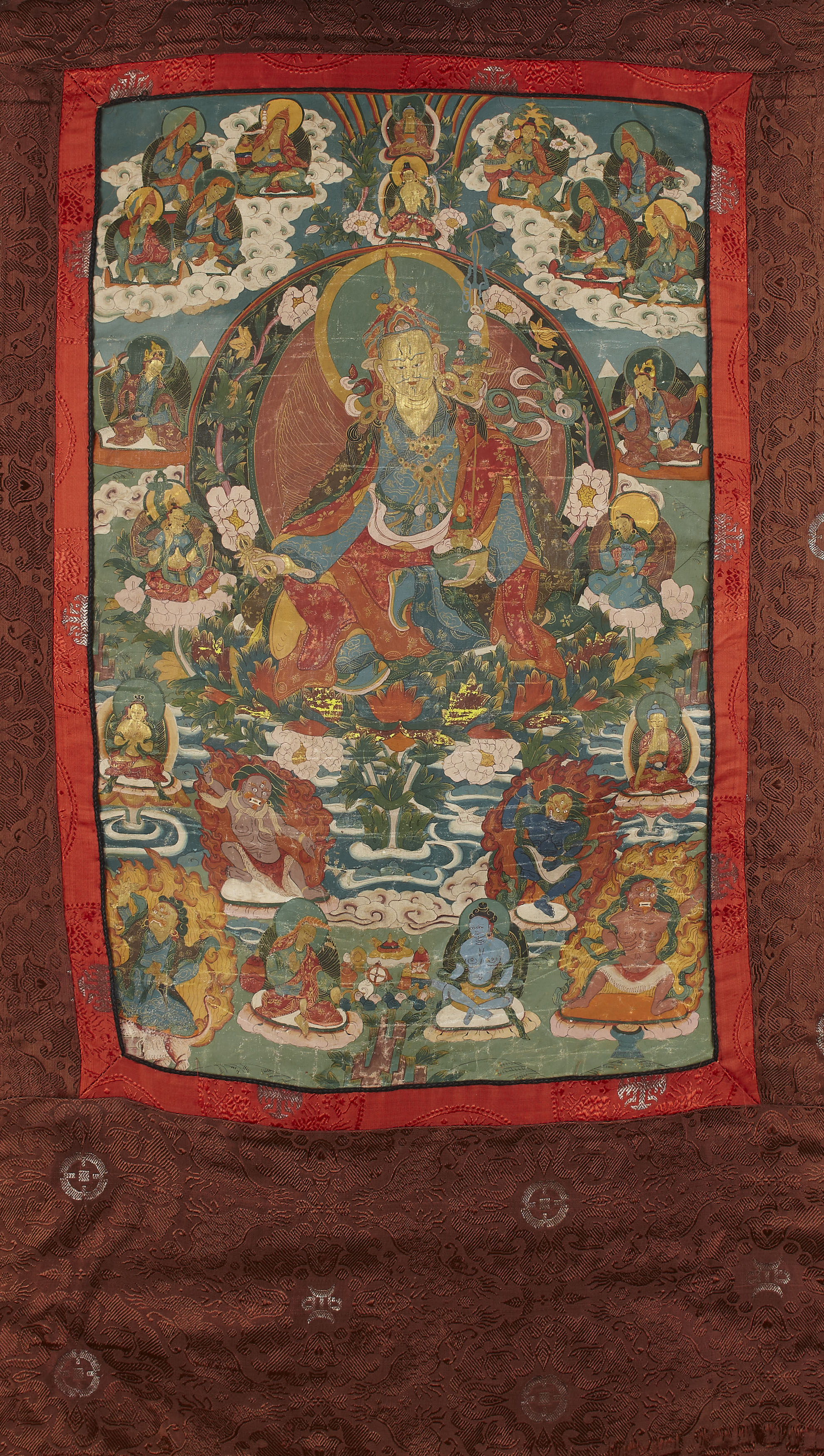 TIBETAN THANKA ON CLOTH