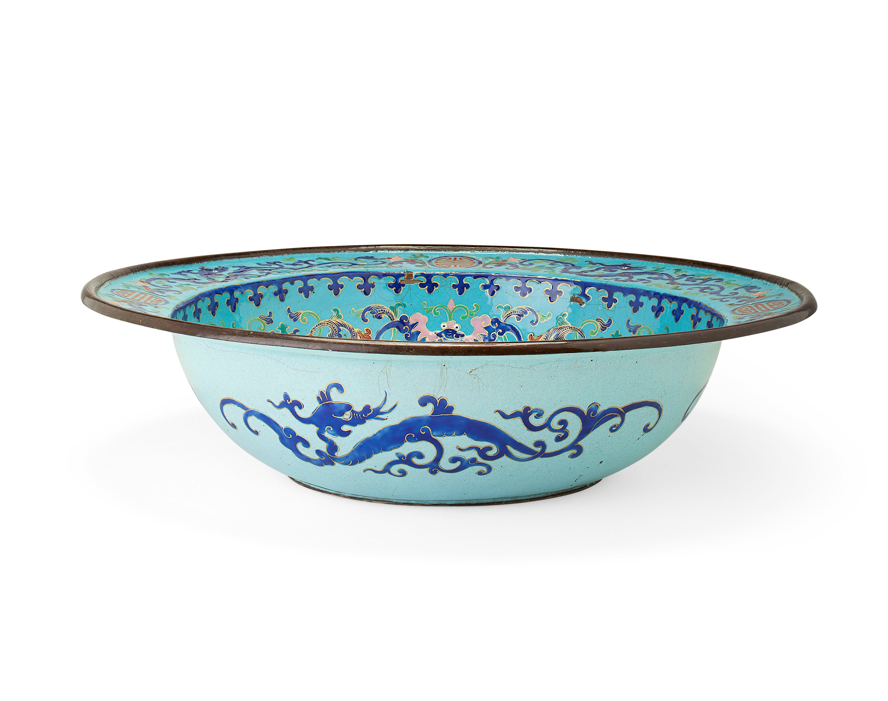 CHINESE PAINTED ENAMEL BOWL