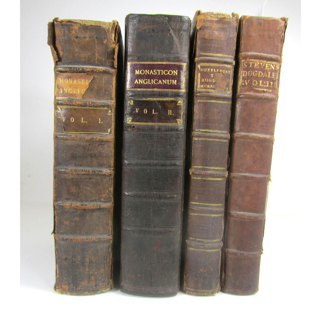 Dugdale, Sir William, 4 volumes including Stevens's supplement, comprising
