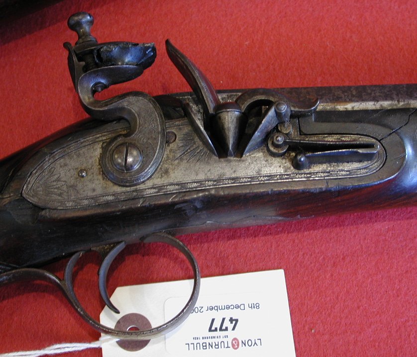 An English late 18th century single barrel flintlock fowling piece
