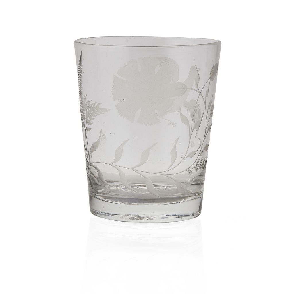JACOBITE ENGRAVED TUMBLER