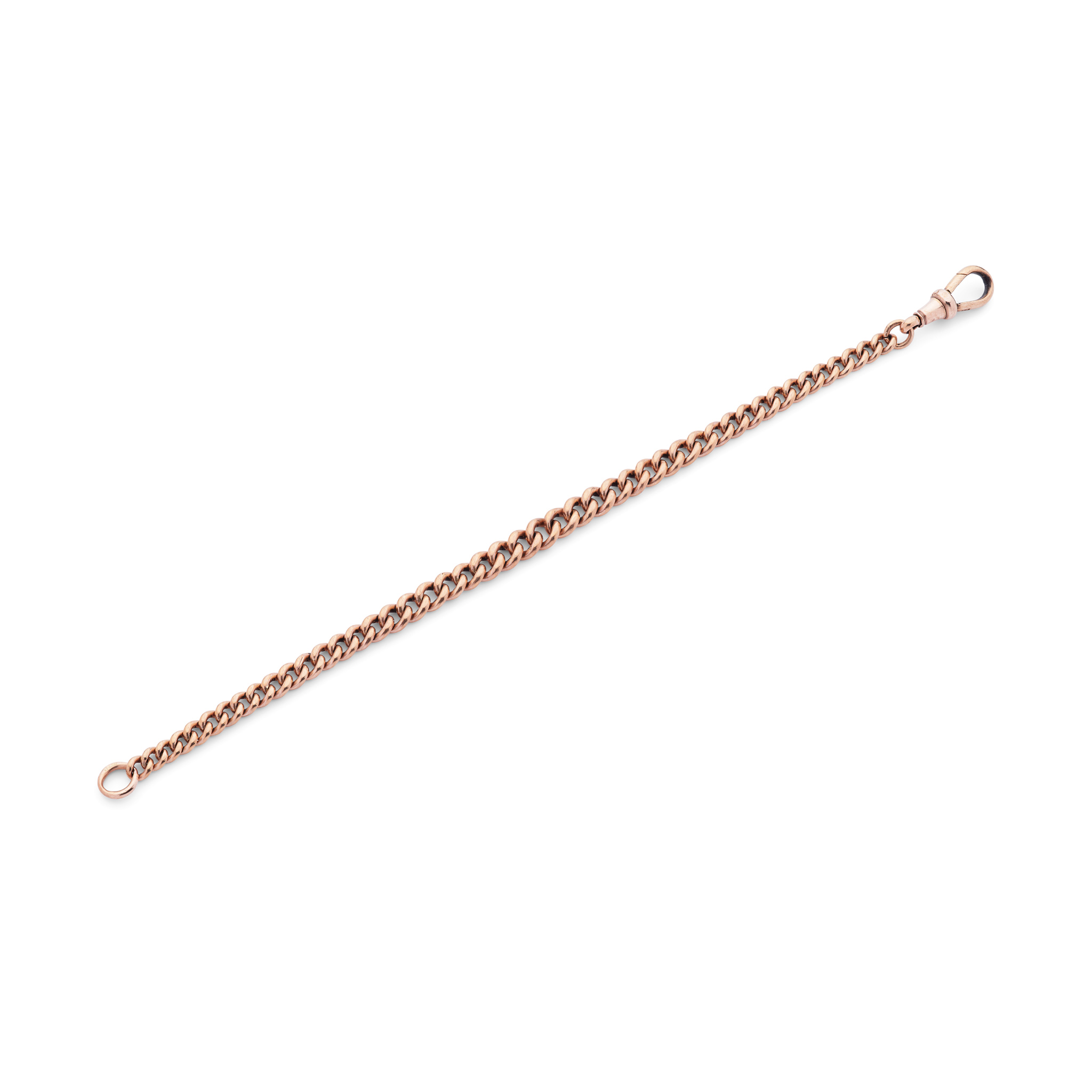 A 9ct gold curb-link bracelet