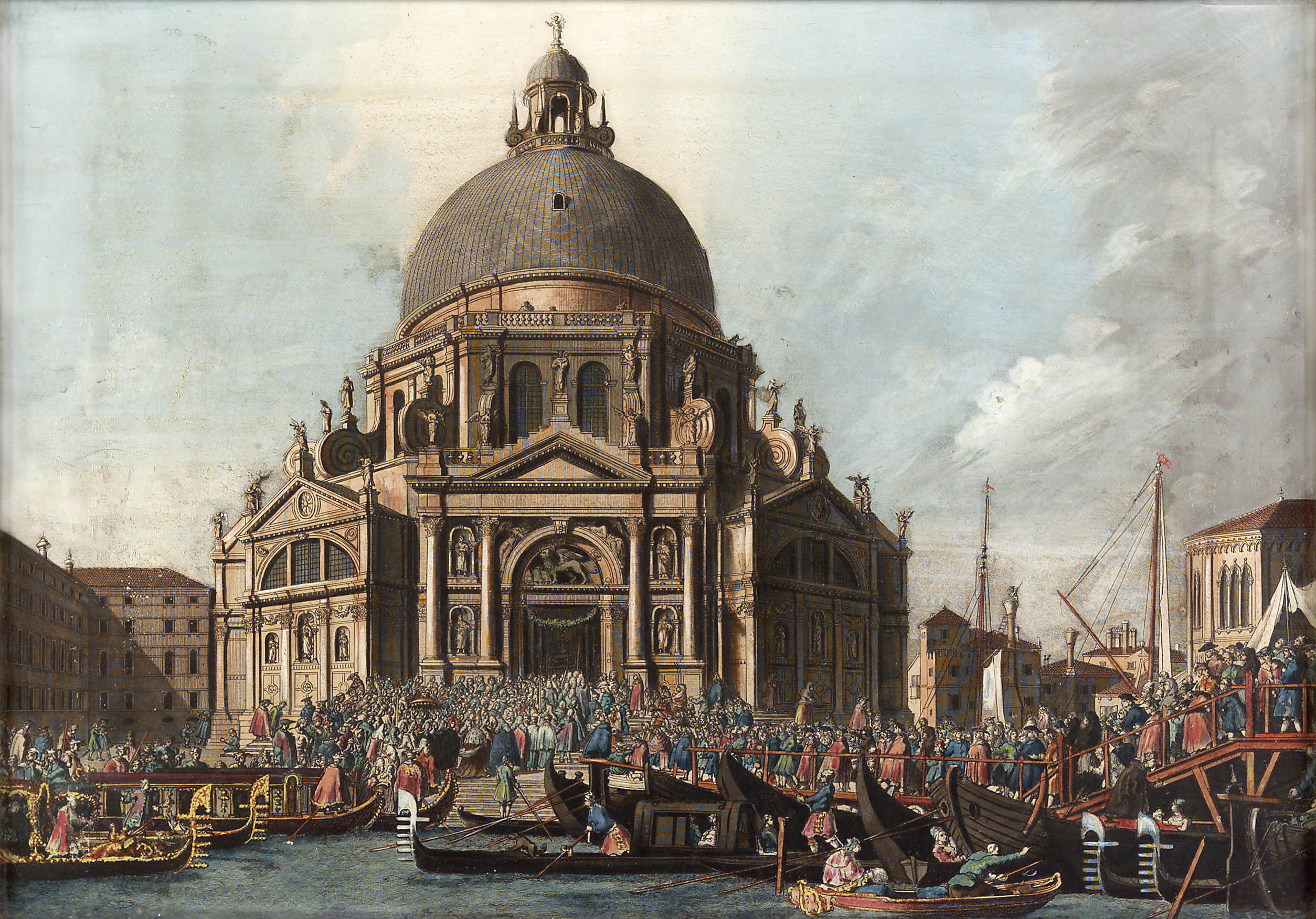 A set of ten 18th century hand-coloured prints of Venetian scenes