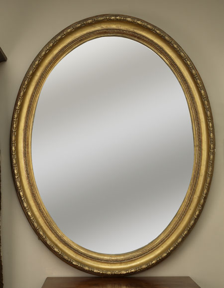 A Victorian giltwood wall mirror