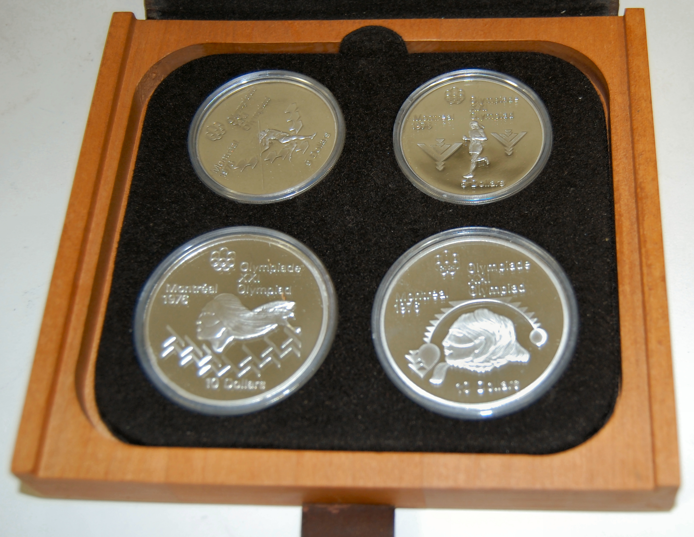 A group of Canadian 1976 Montreal Olympic silver proof coins