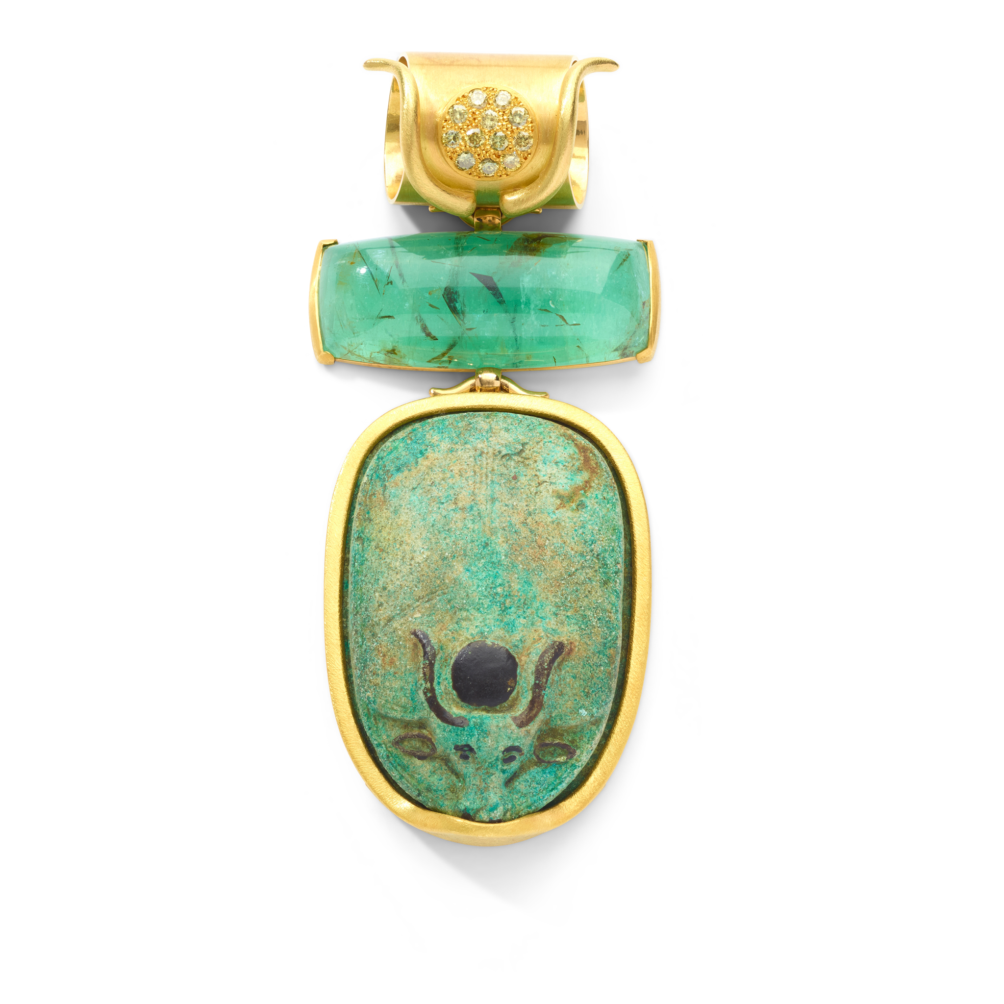 Peter Plöderl: An Egyptian amulet and emerald pendant