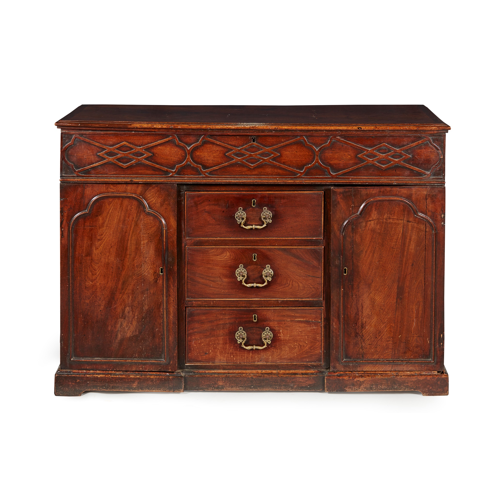 GEORGE III MAHOGANY ARCHITECT’S CABINET, IN THE MANNER OF WRIGHT & ELWICK, YORK