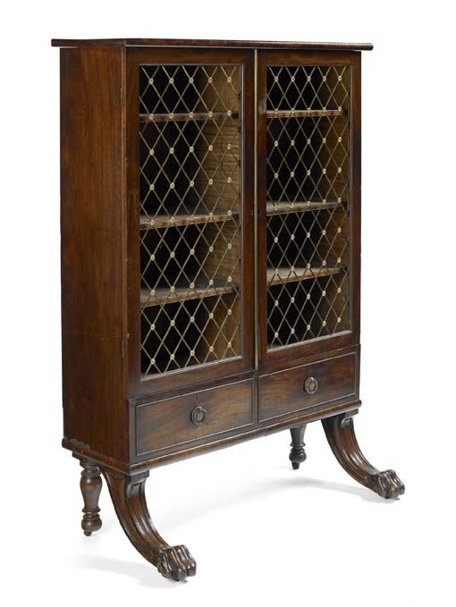 A Regency mahogany bookcase