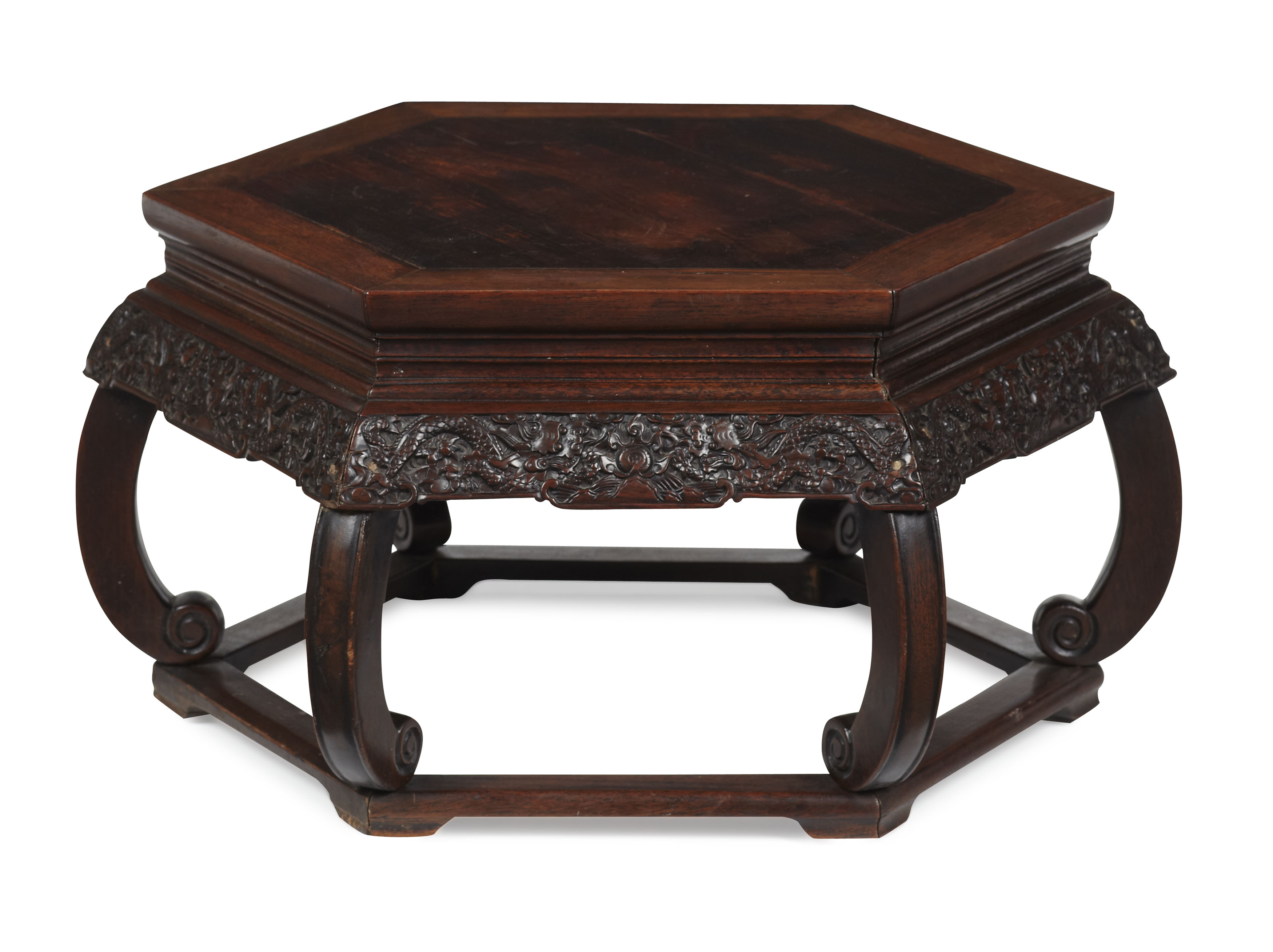 CHINESE HONGMU HEXAGONAL KANG TABLE