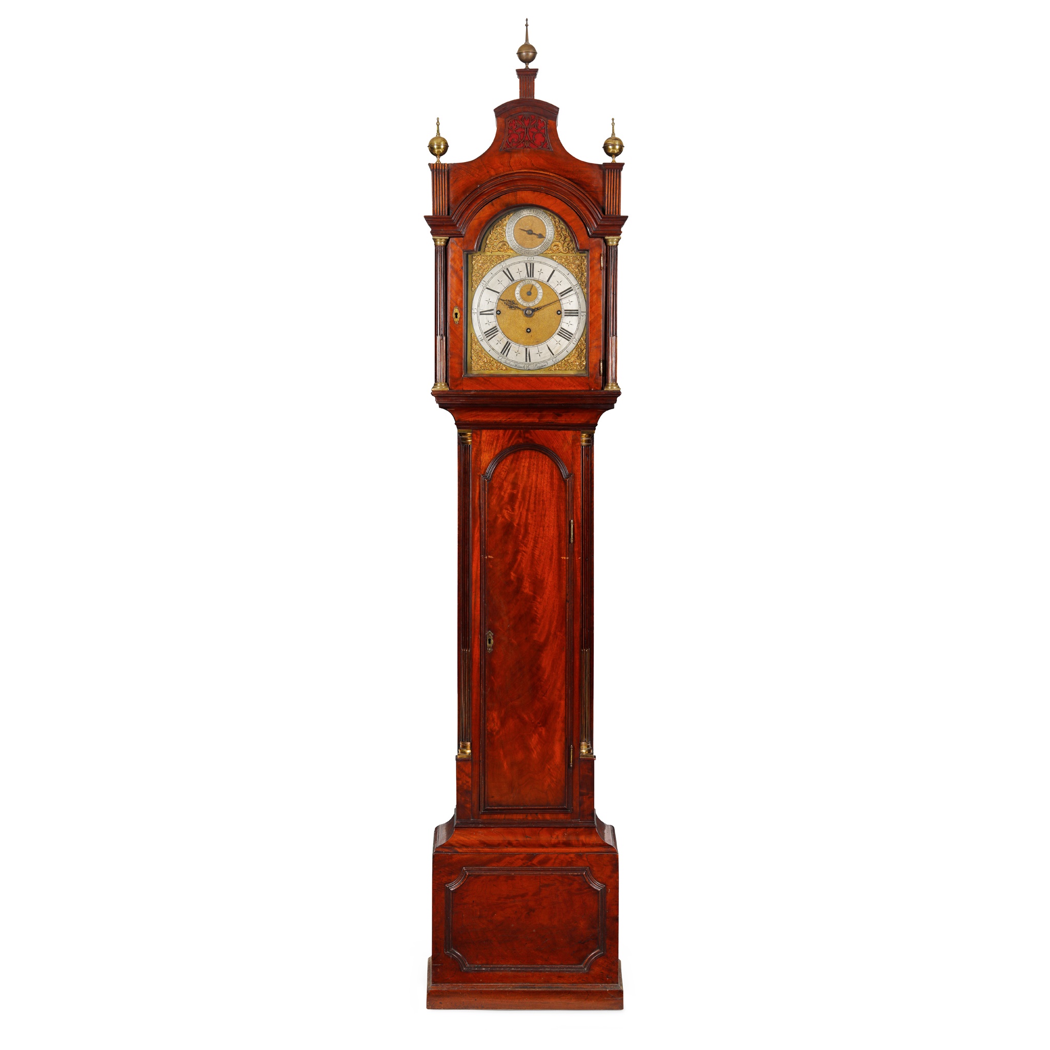 GEORGE I MAHOGANY CHIMING LONGCASE CLOCK, BY JOSHUA WILSON, LONDON