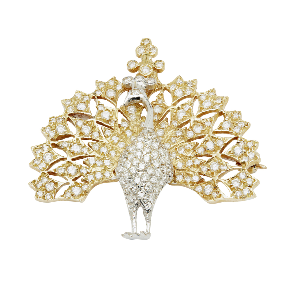 A diamond set brooch