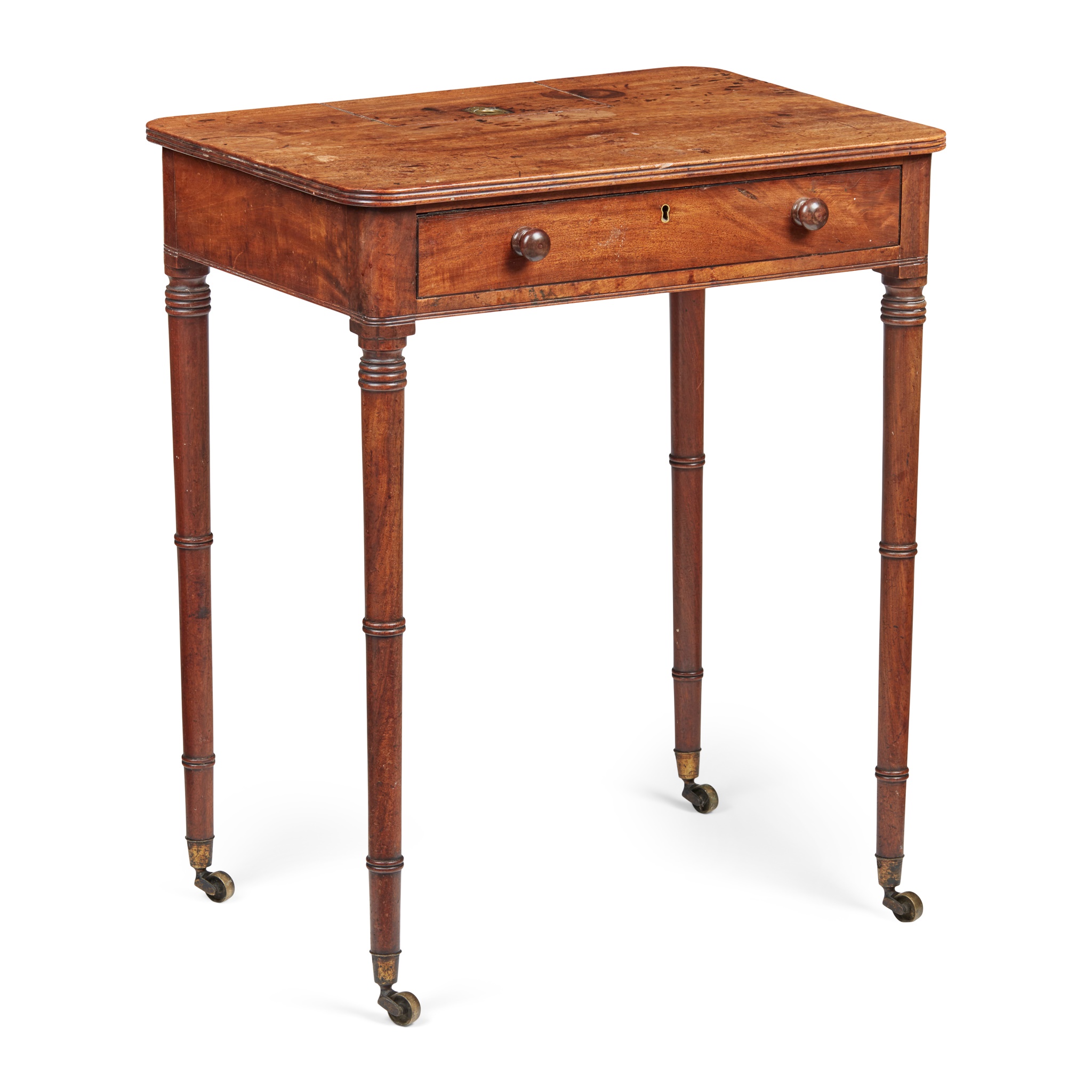 REGENCY MAHOGANY AND EBONY 'CHAMBER' TABLE, ATTRIBUTED TO GILLOWS