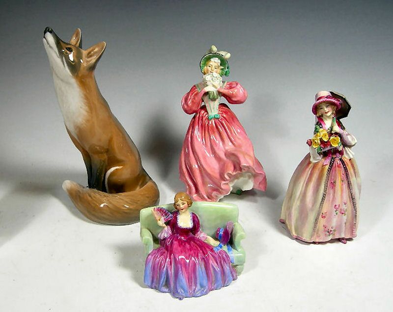 A group of Royal Doulton figures