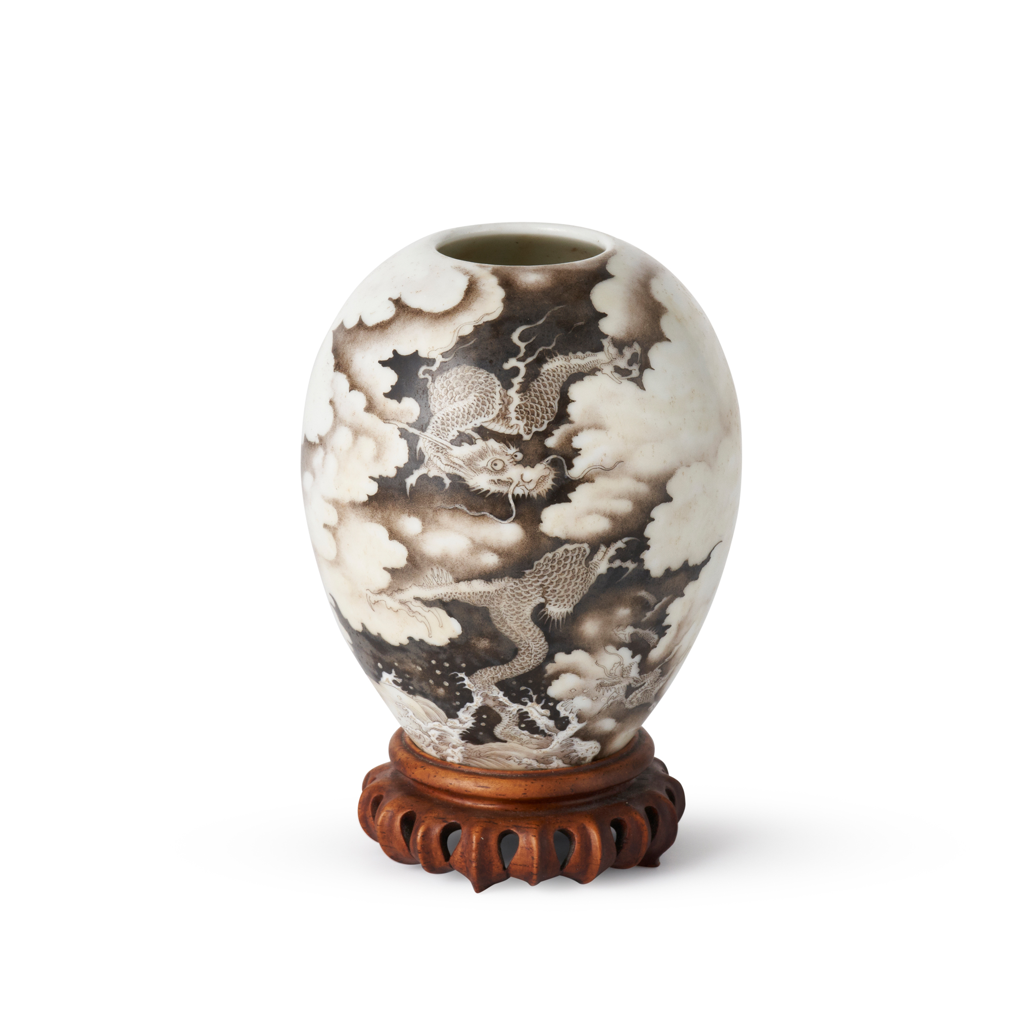 GRISAILLE-DECORATED 'DRAGON' JAR