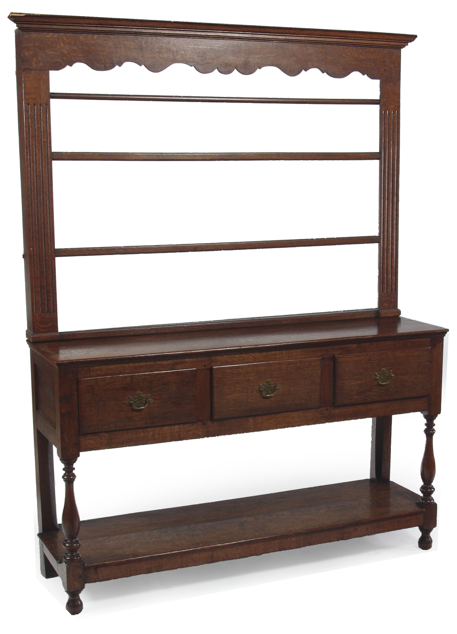 An oak dresser In the George III manner