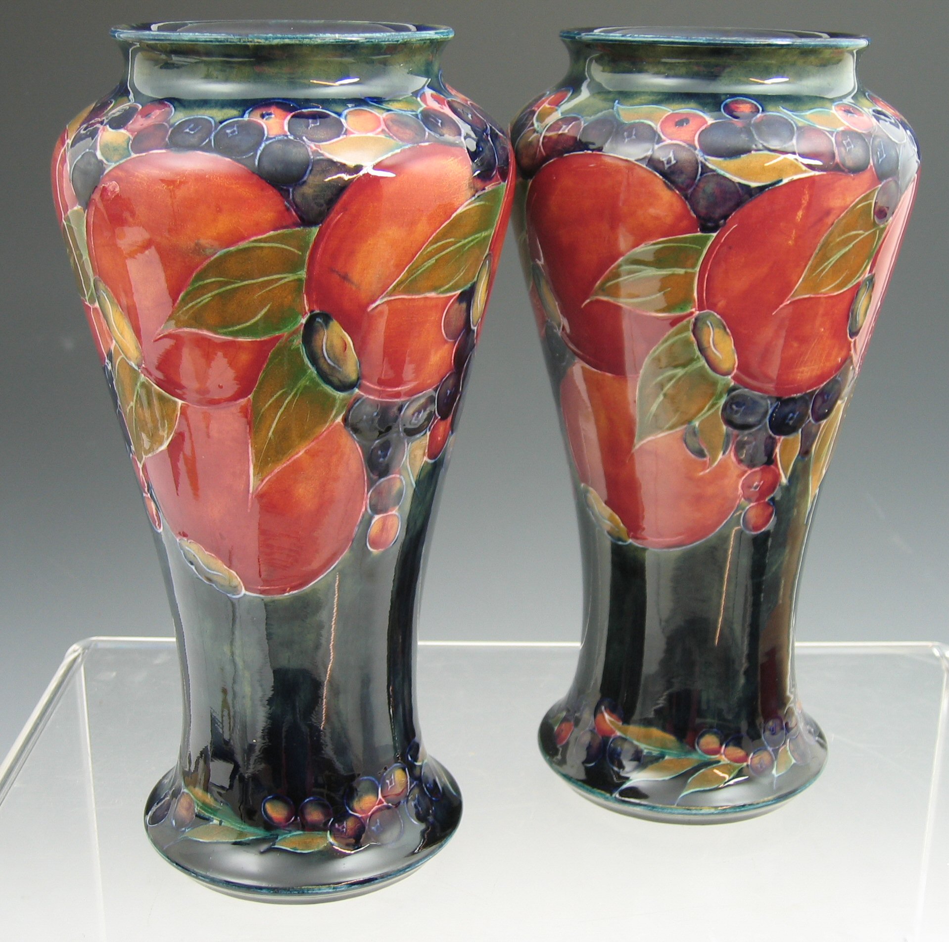 A pair of Moorcroft vases,