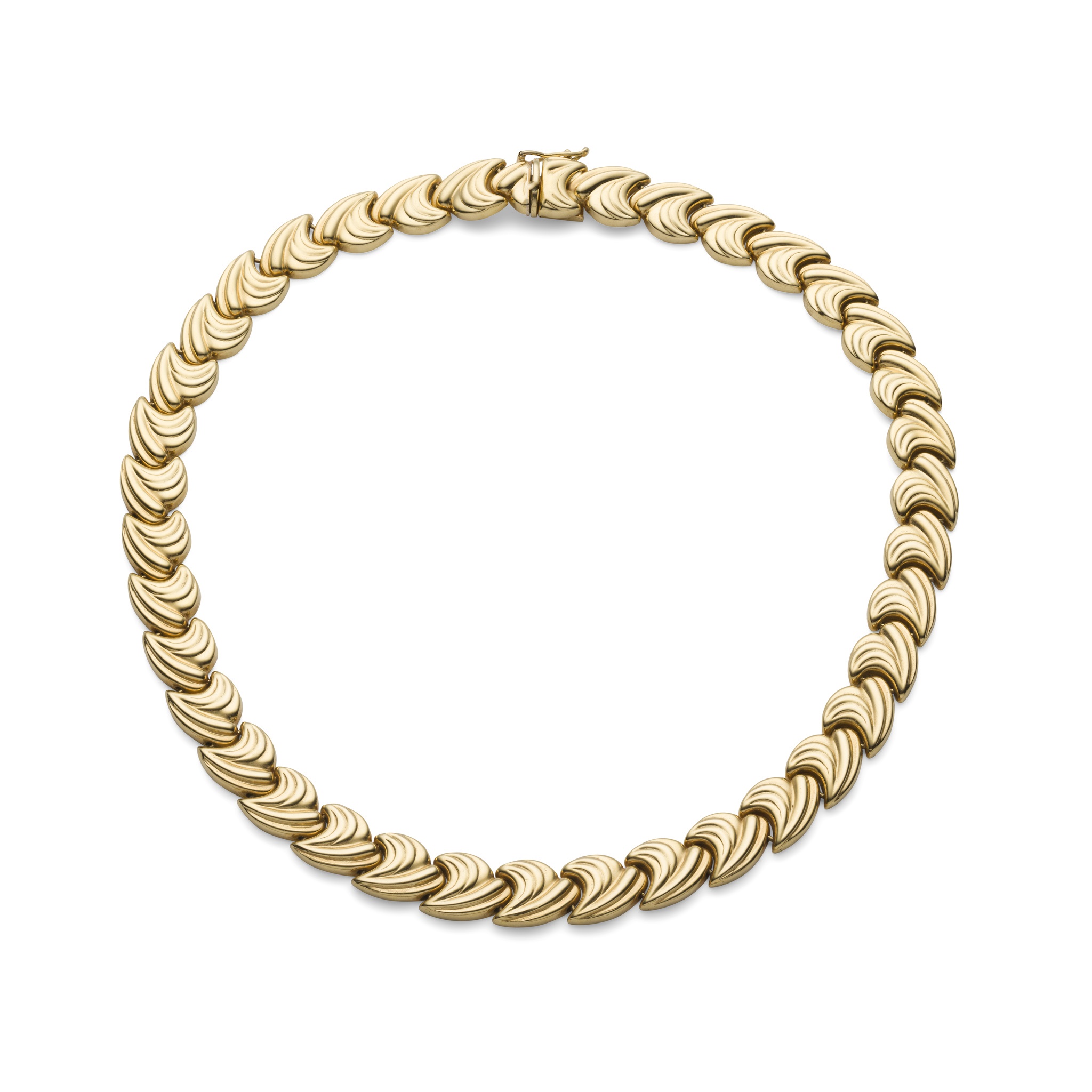 An 18ct gold necklace