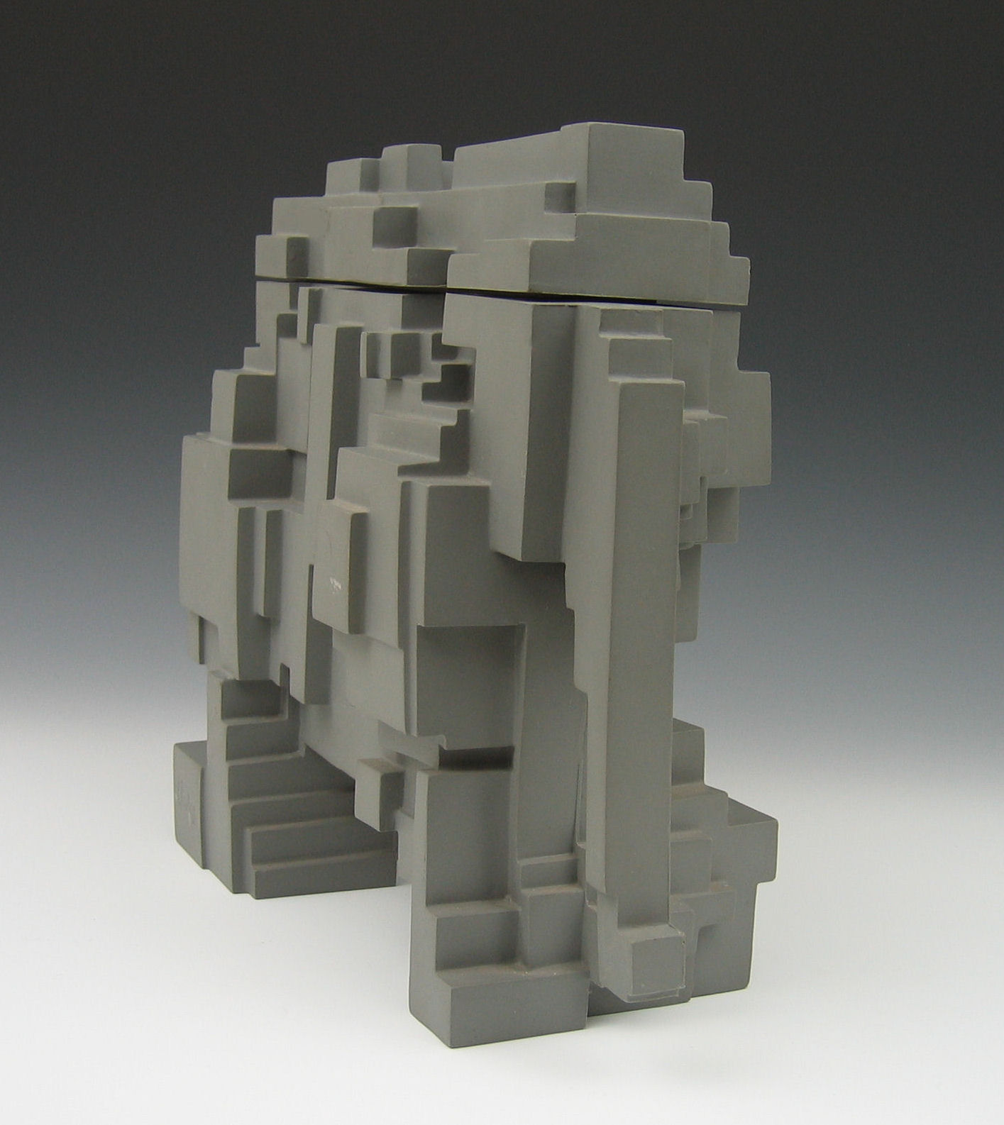 Eduardo Paolozzi (1924-2005) A grey moulded figure of an elephant,