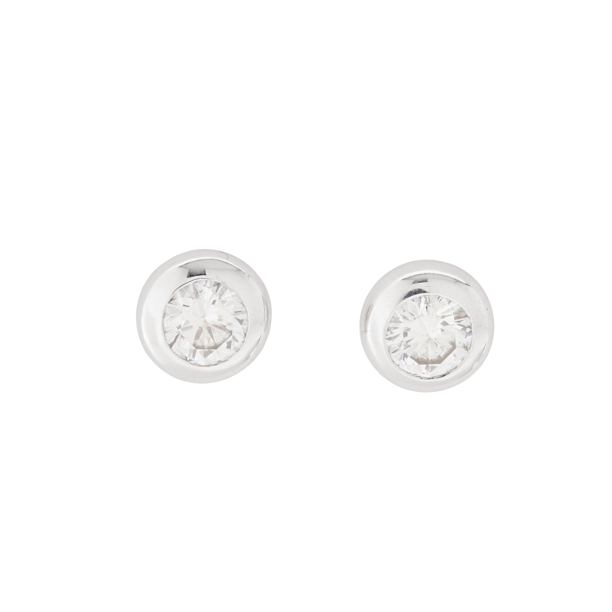 Diamond stud earrings