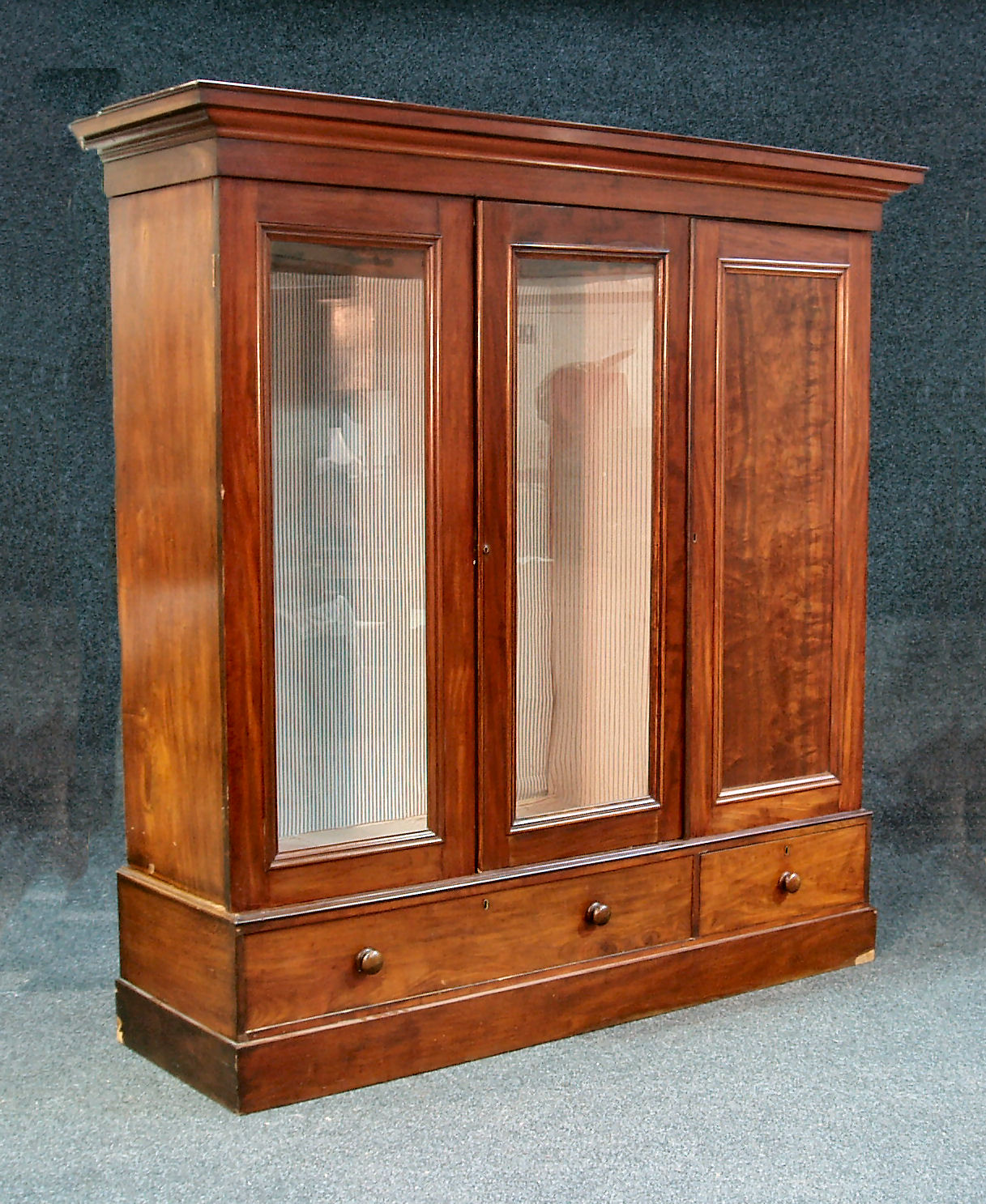 A Victorian mahogany wardrobe
