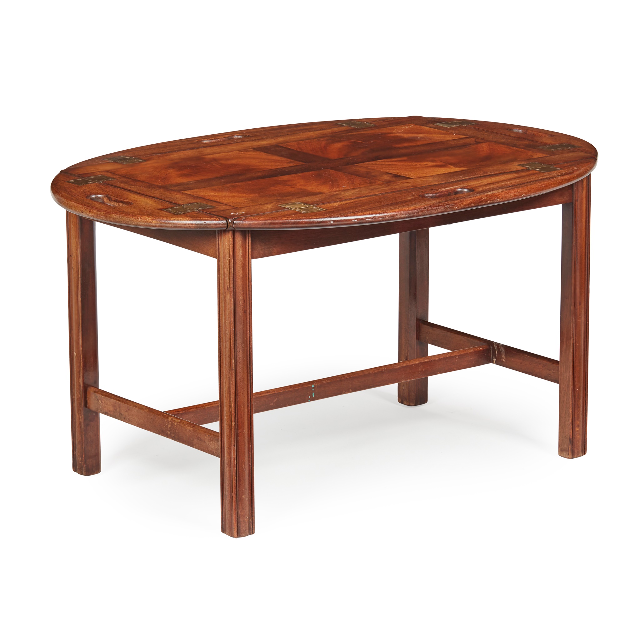 GEORGIAN MAHOGANY BUTLER'S TRAY ON STAND