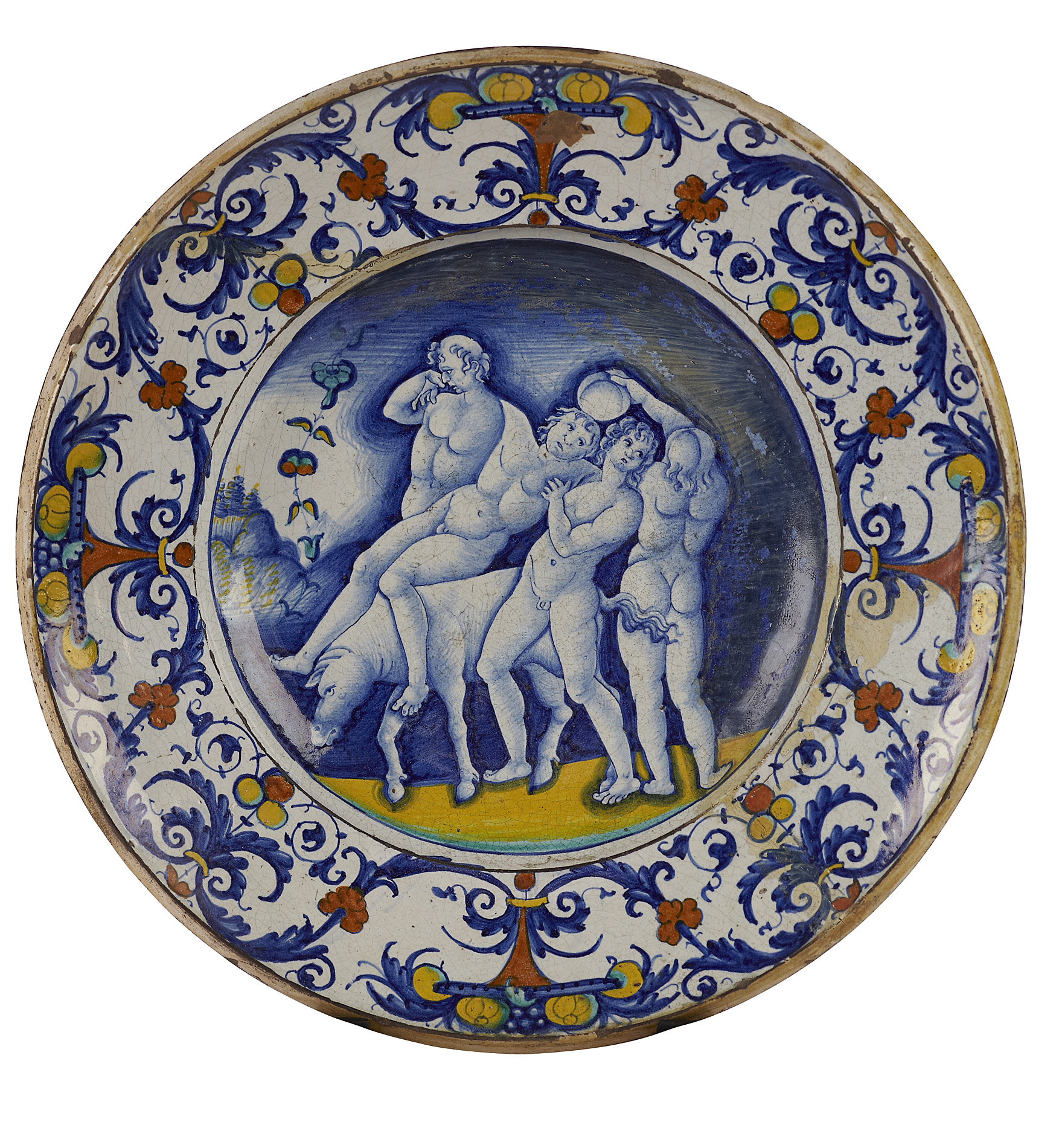 LARGE ITALIAN MAIOLICA DISH