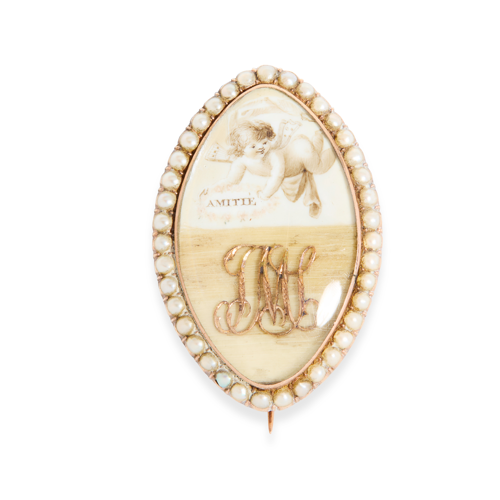 A George III memento mori brooch