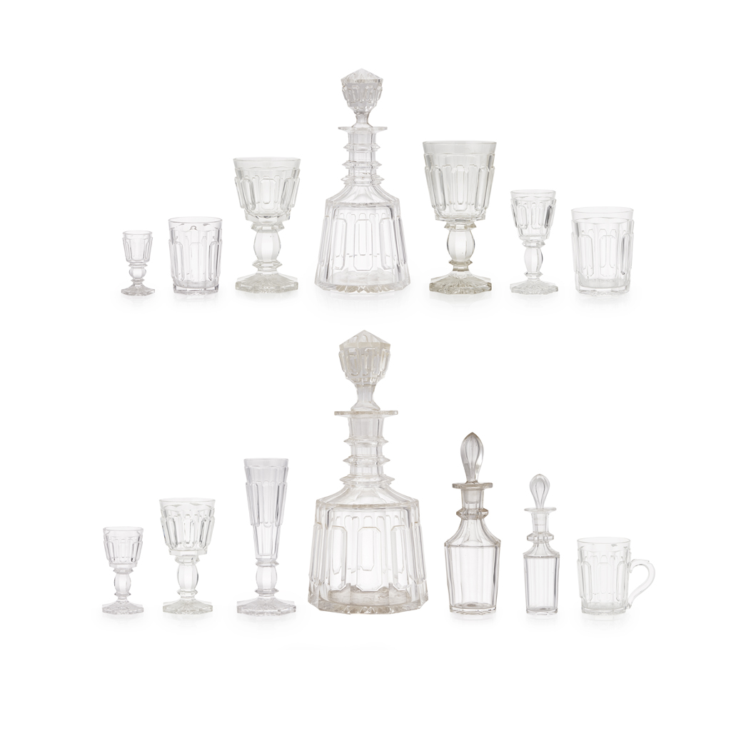 EXTENSIVE SUITE OF GERMAN OR AUSTRIAN GLASS, POSSIBLY J. & L. LOBMEYR