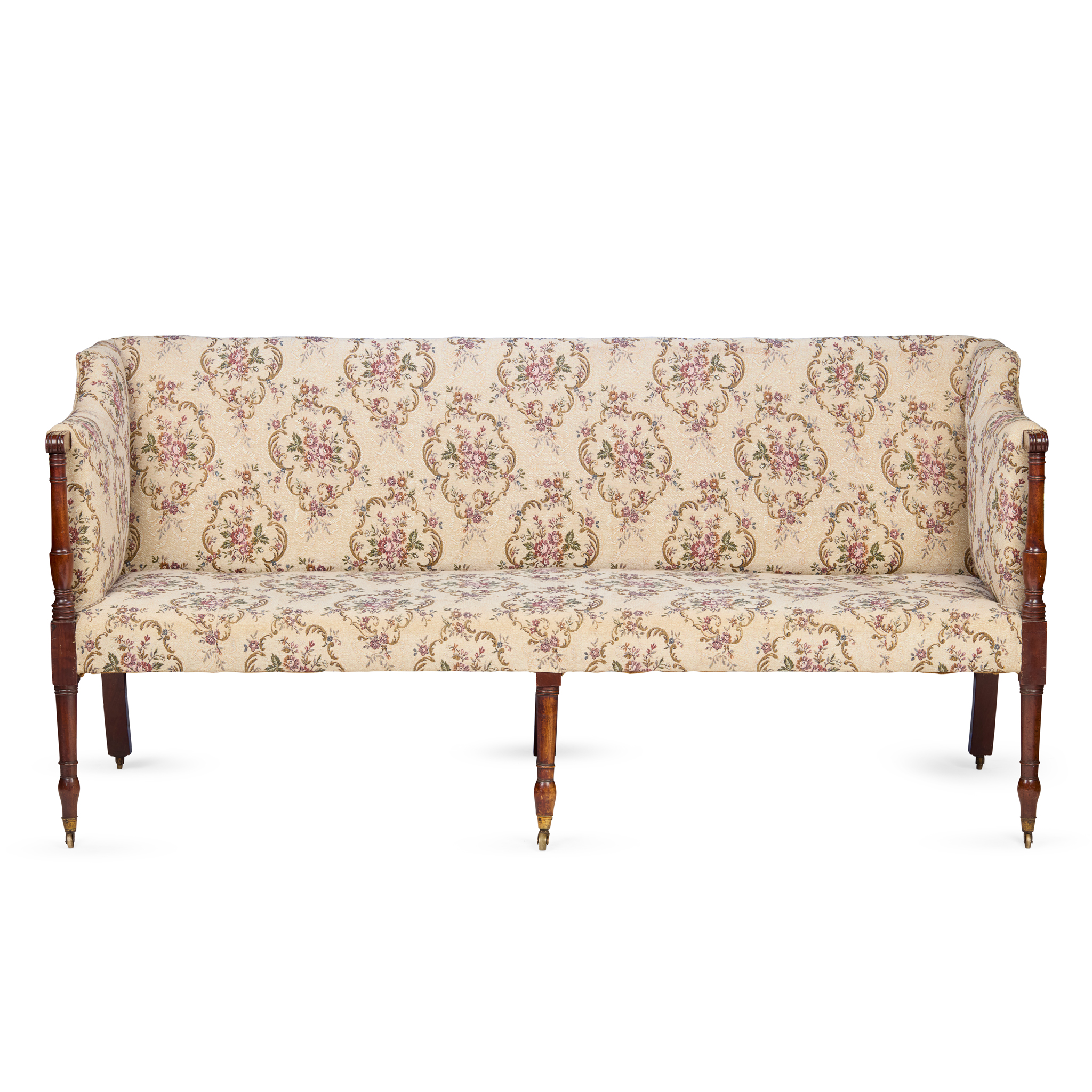 LATE GEORGE III MAHOGANY SOFA