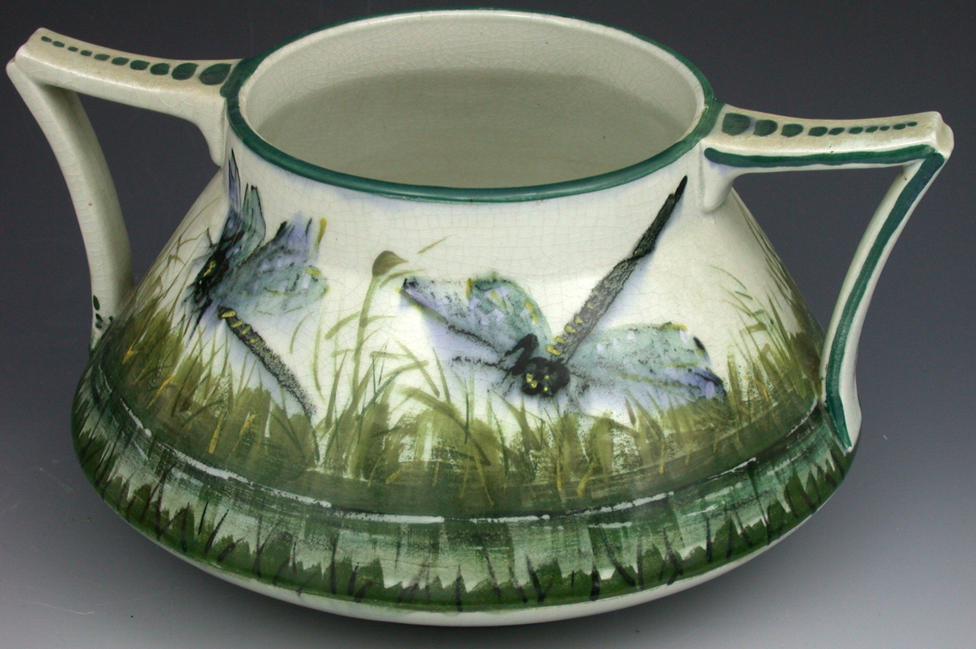 A Wemyss twin-handled jardiniere,