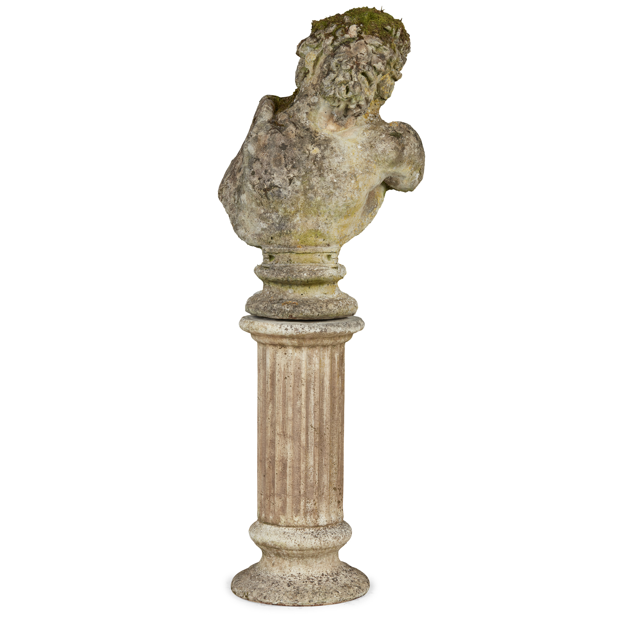 COMPOSITION STONE BUST OF LAOCOON