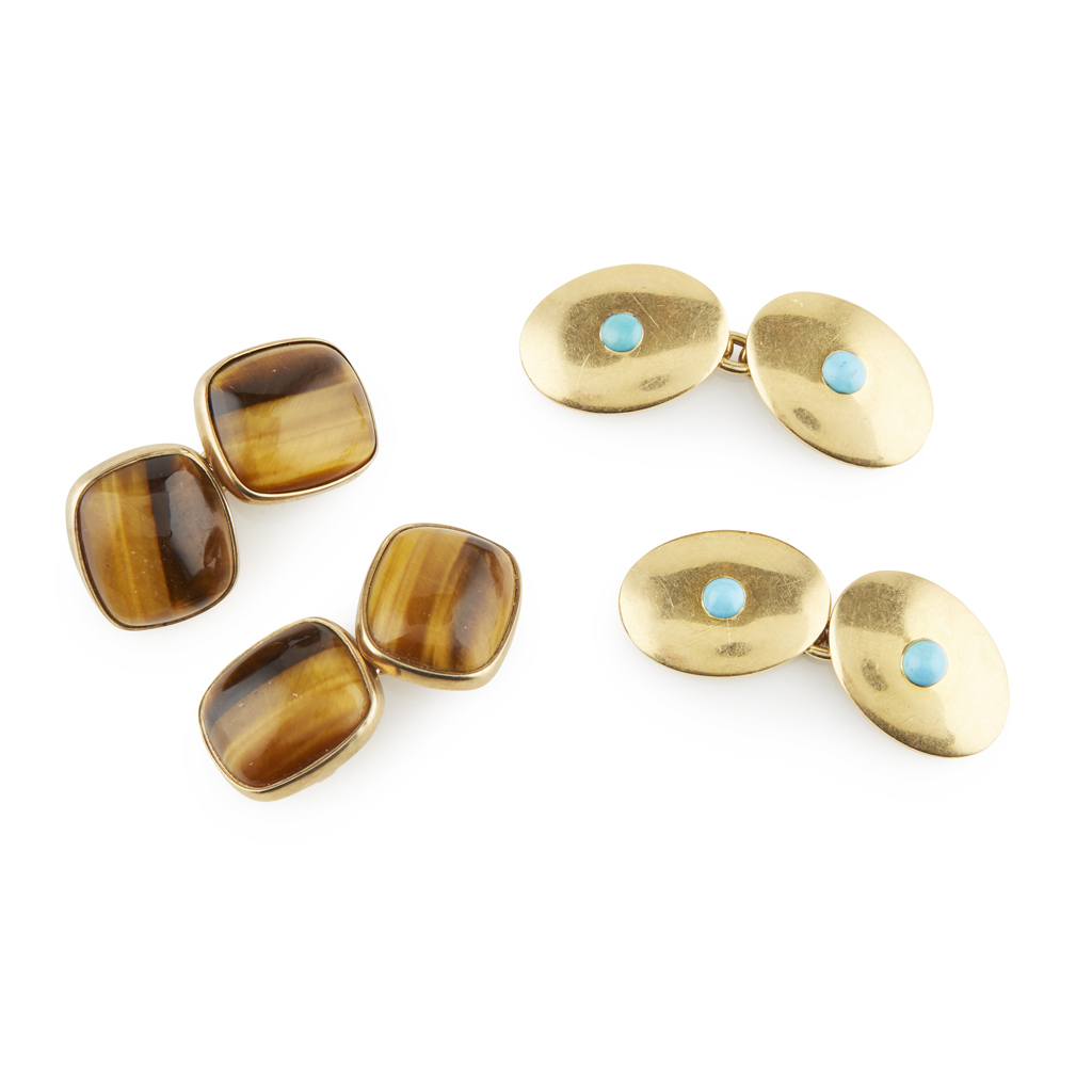 Two pairs of gentleman's cufflinks