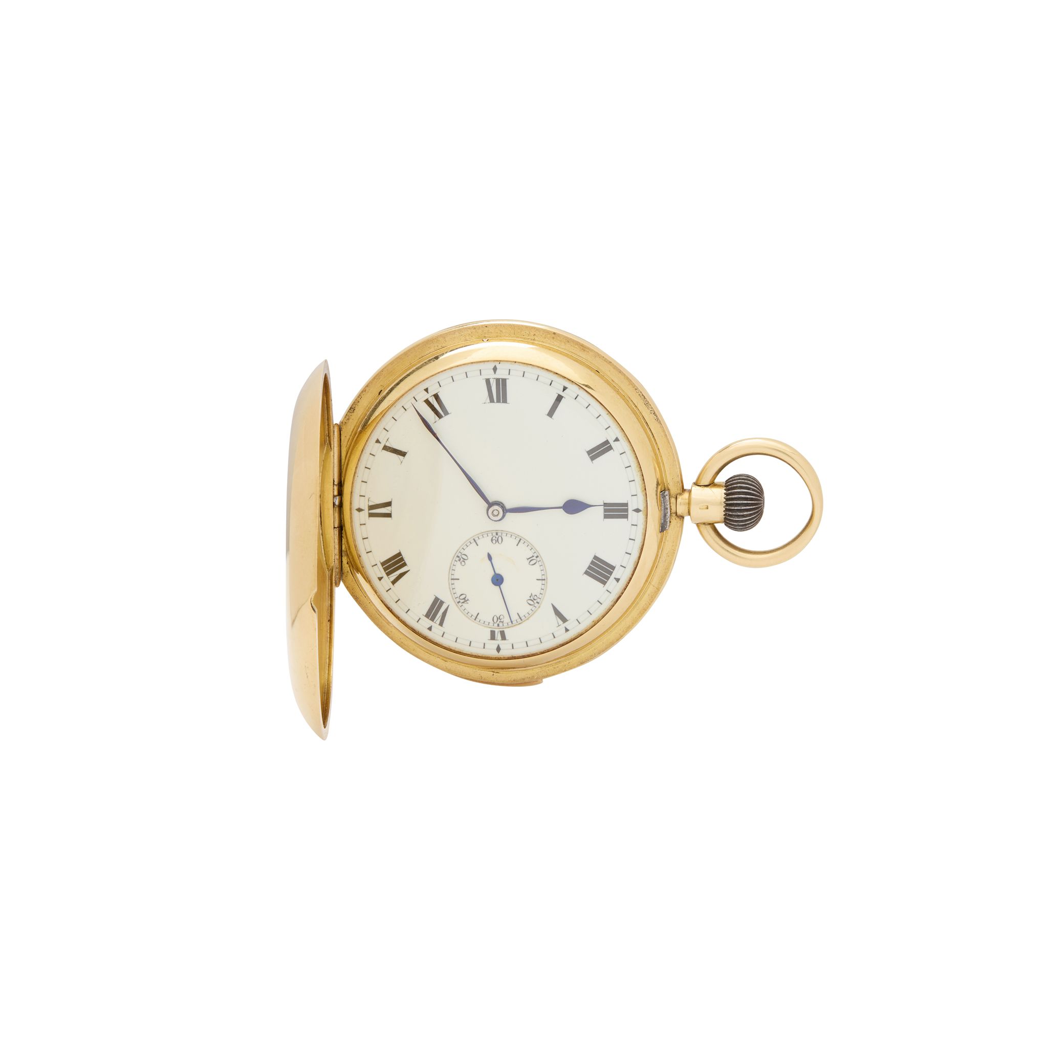 Charles Frodsham. An 18k gold hunting cased minute repeating pocket watch
