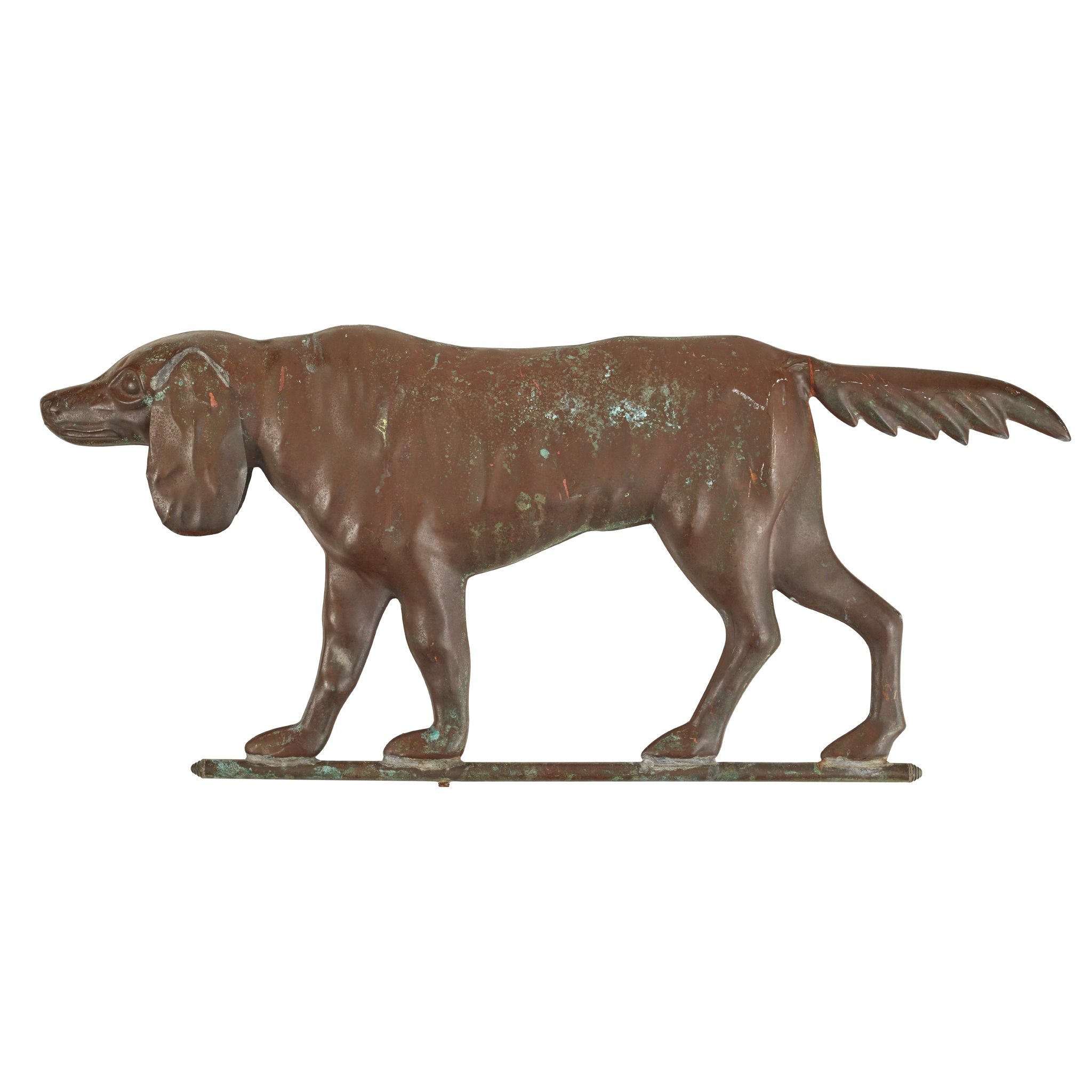 AMERICAN SPORTING DOG COPPER WEATHER VANE