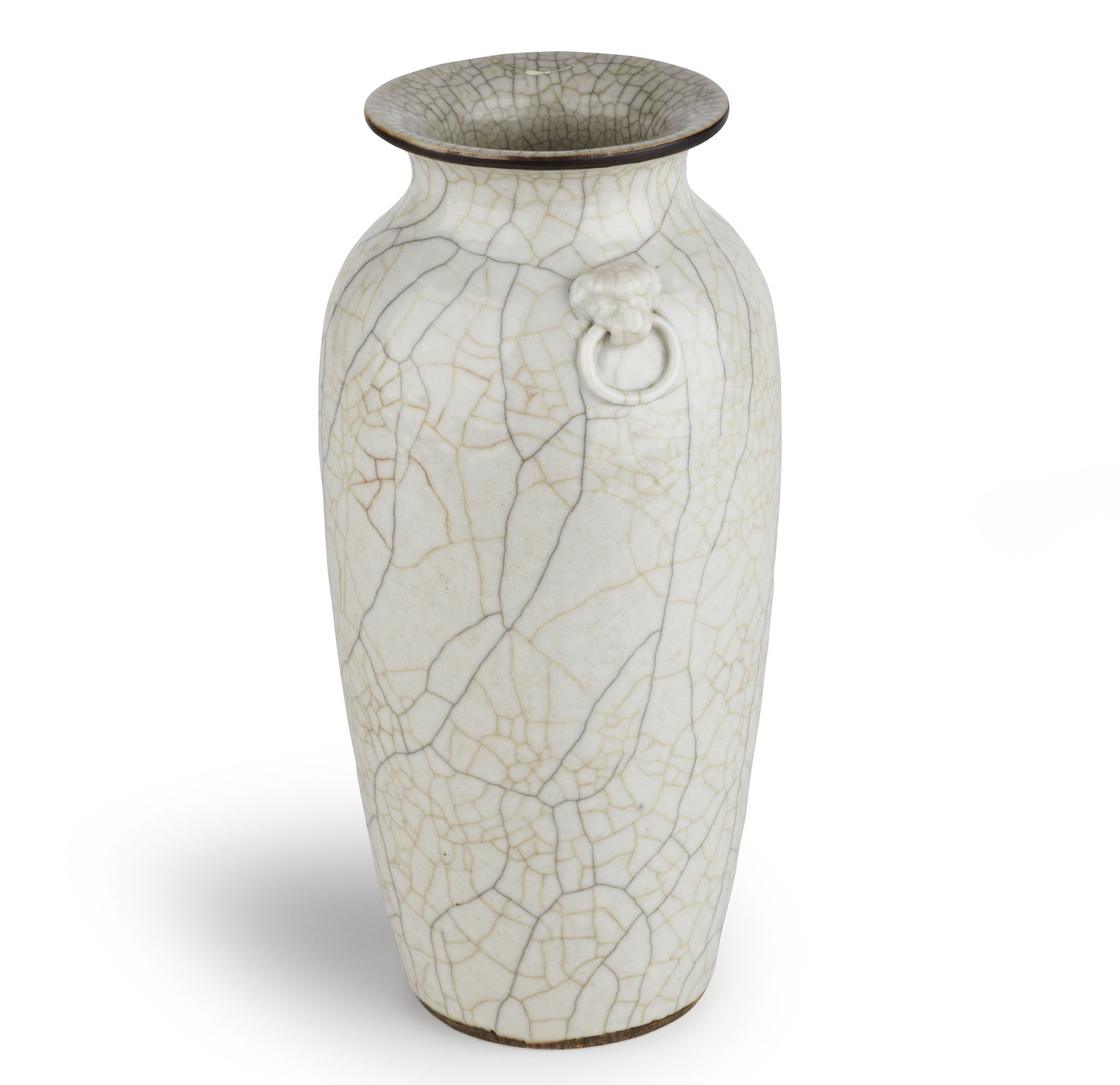 CHINESE PORCELAIN GREY CRACKLE WARE VASE