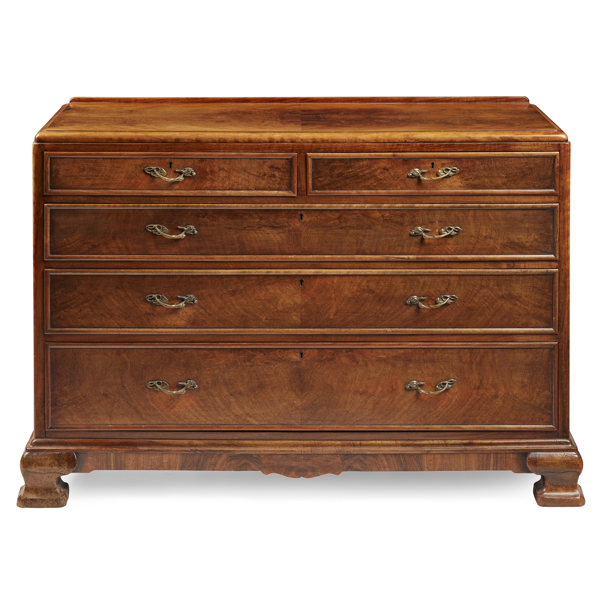 GEORGE I STYLE WALNUT CHEST OF DRAWERS, BY WHYTOCK & REID OF EDINBURGH