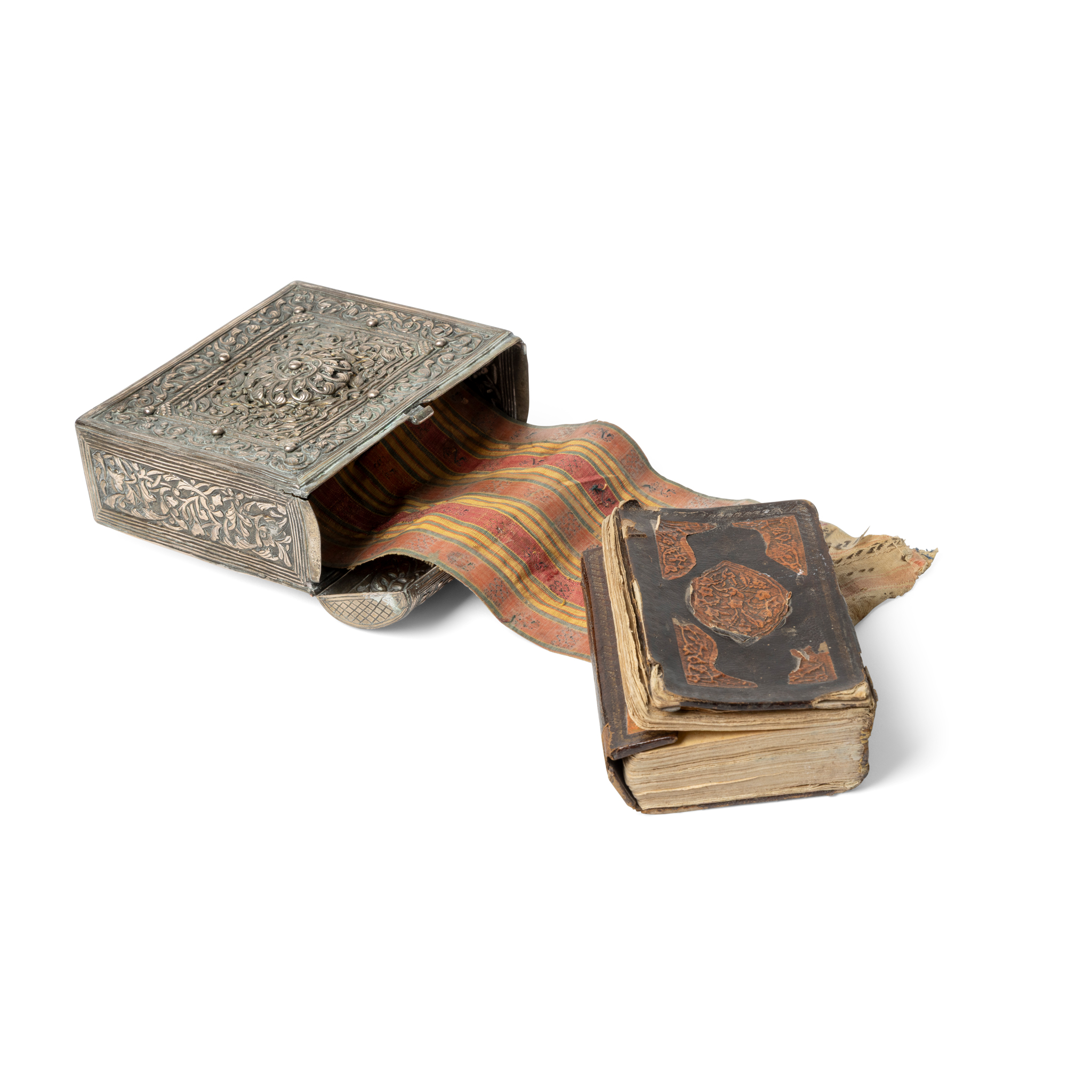 AN OTTOMAN QUR'AN WITH SILVER TRAVELLING CASE