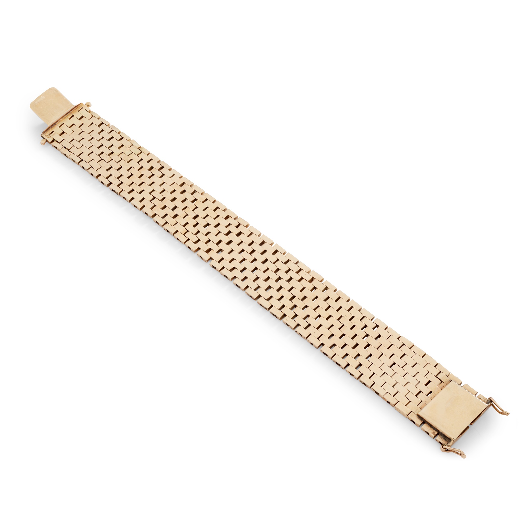 A brick-link bracelet