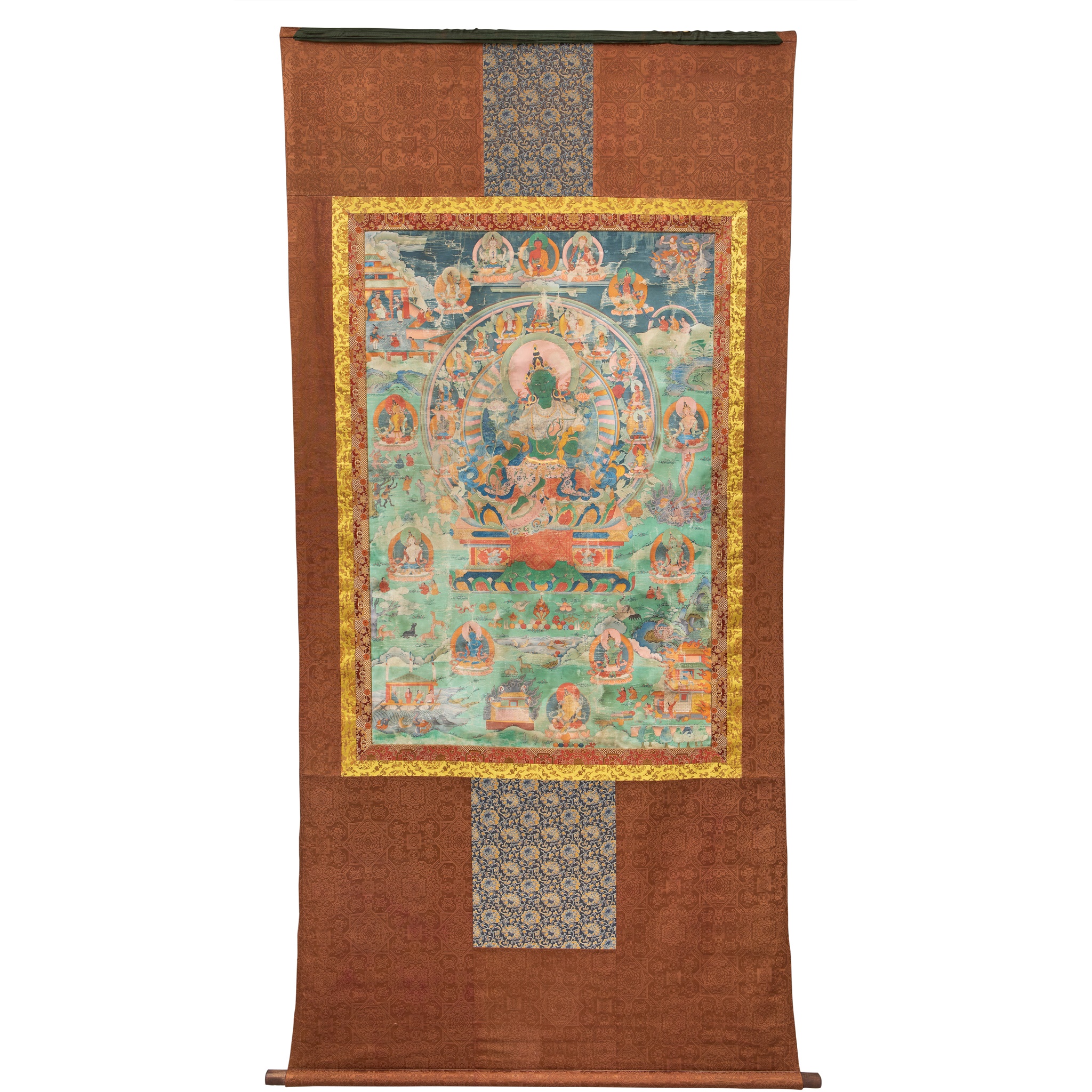THANGKA DEPICTING GREEN TARA