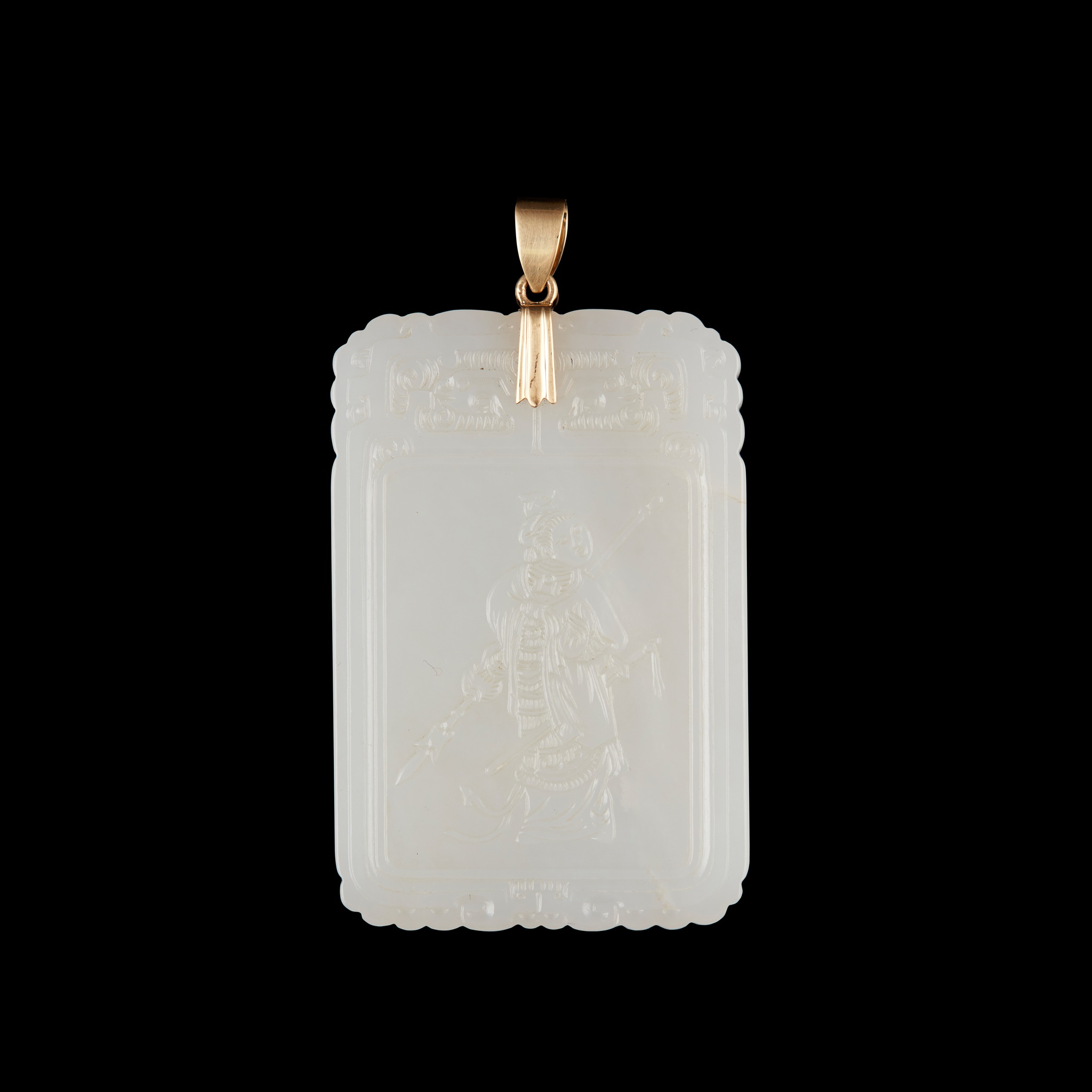 WHITE JADE PLAQUE