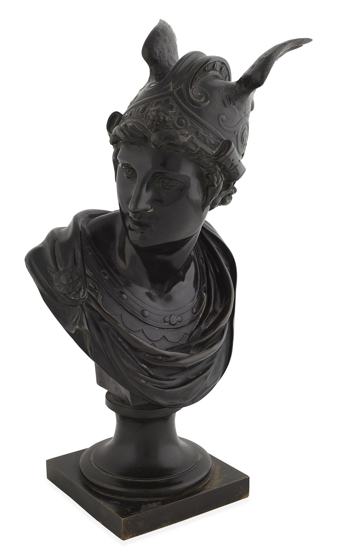 FRENCH BRONZE BUST OF MARS