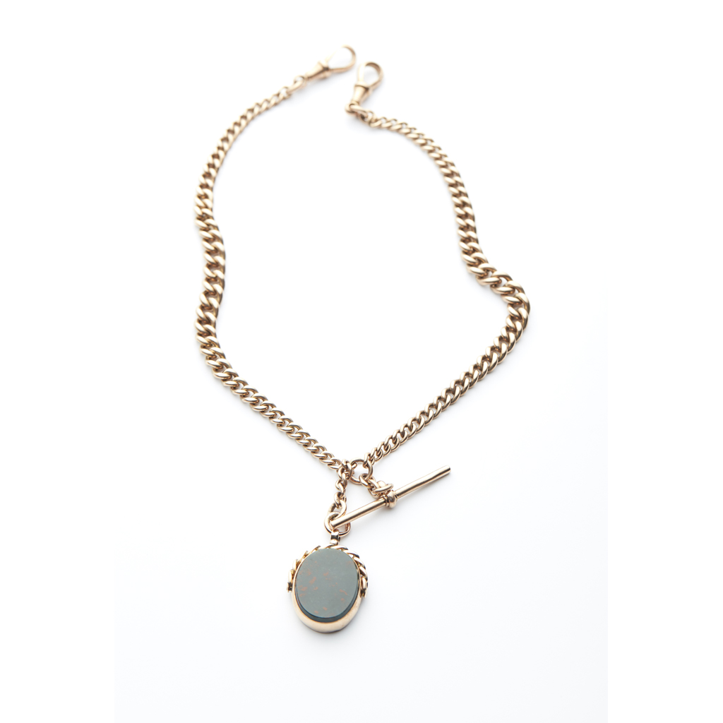 A gentleman's 9ct gold watch chain