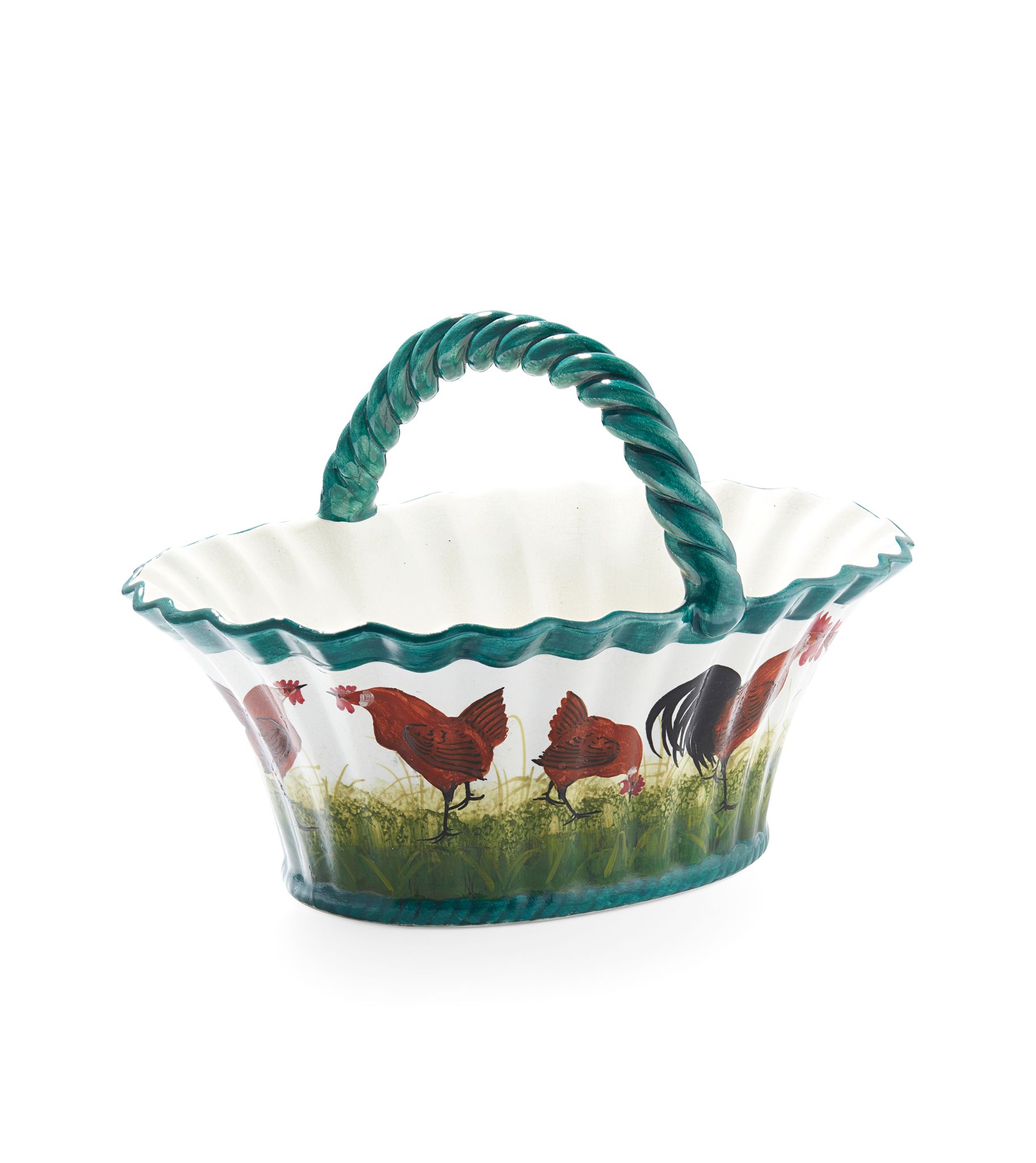 A WEMYSS WARE MEDIUM BASKET