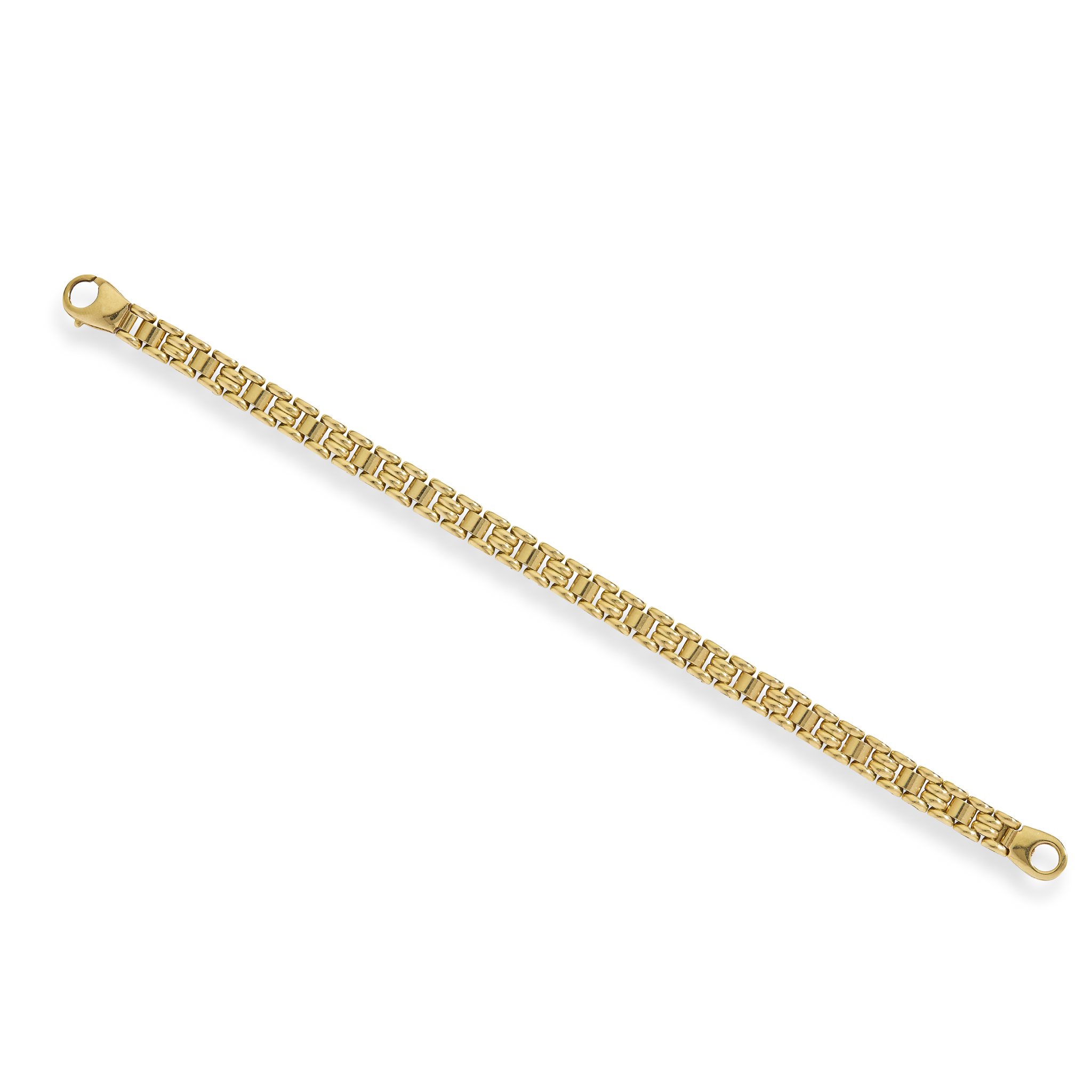 An 18ct gold bracelet