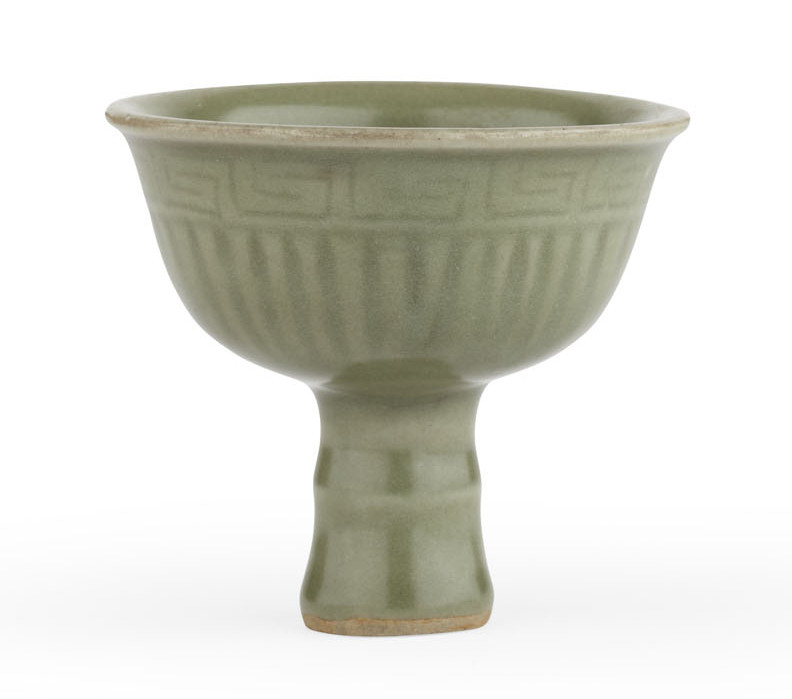 CHINESE CELADON STEM CUP