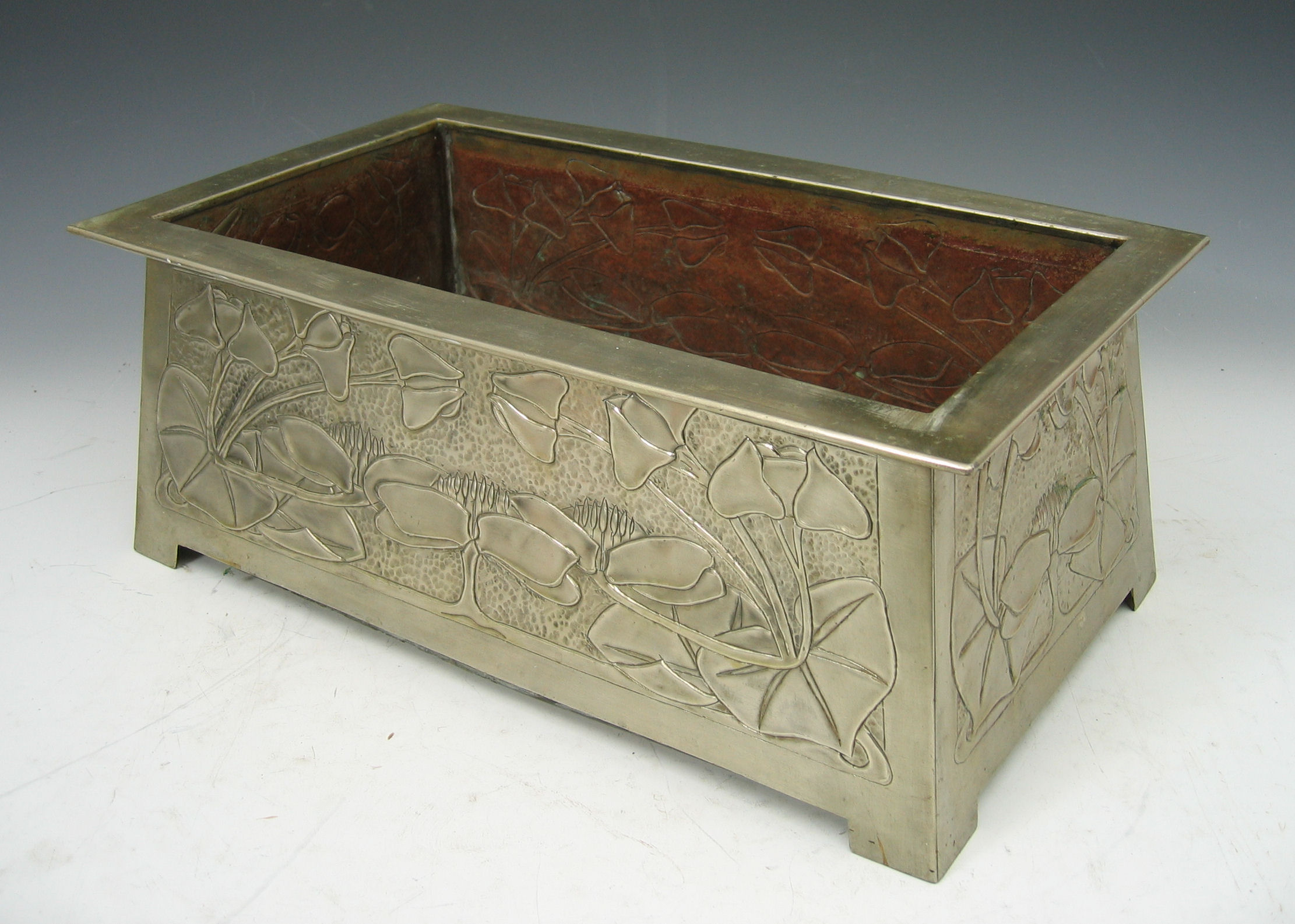 A Scottish School tin planter,