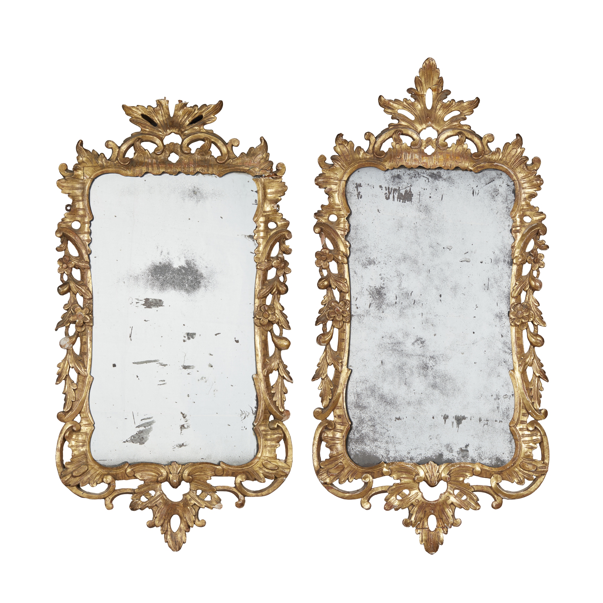 PAIR OF GEORGE III GILTWOOD MIRRORS