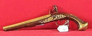An early 18th century flintlock holster pistol