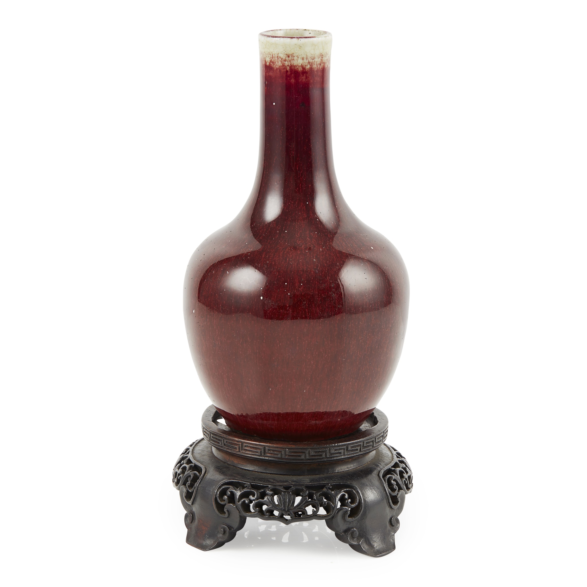 OX-BLOOD-GLAZED BOTTLE VASE